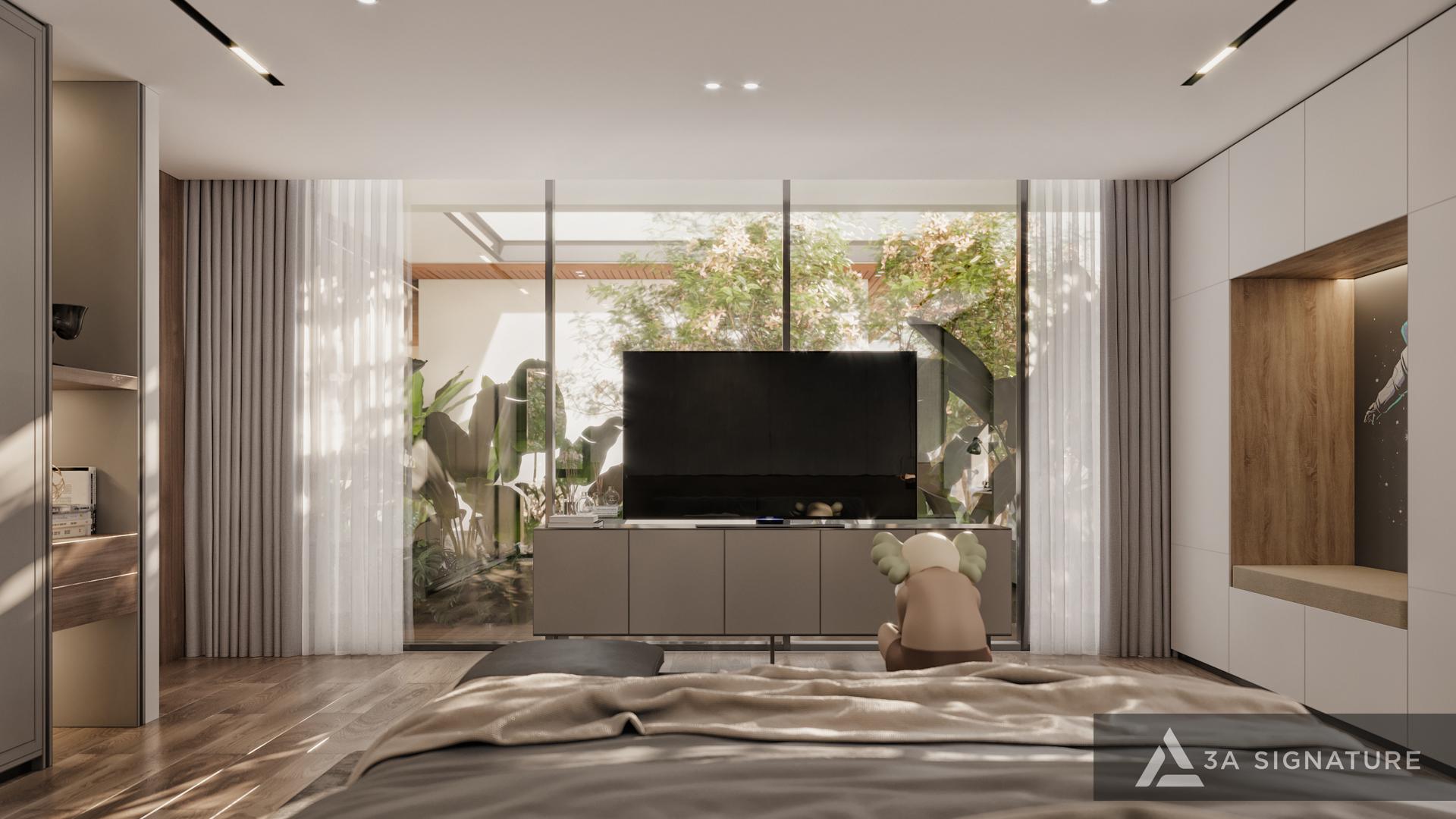 thiet ke biet thu nghi duong hien dai Balance-VILLA-VungTau duoc bao boc boi thien nhien