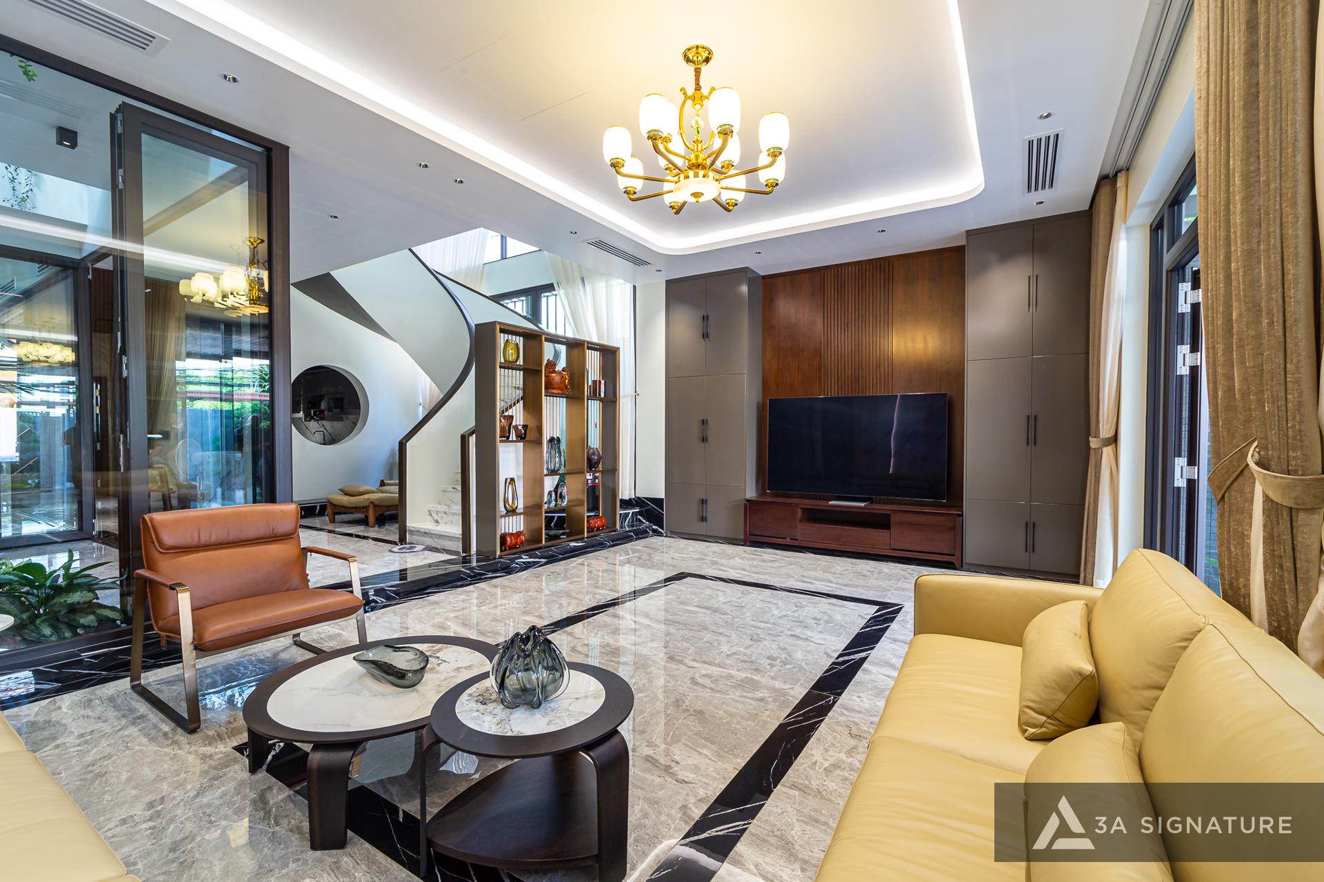 thiet ke thi cong biet thu hoan thien BD VILLA TDM mang phong cach-hien dai modern tropical