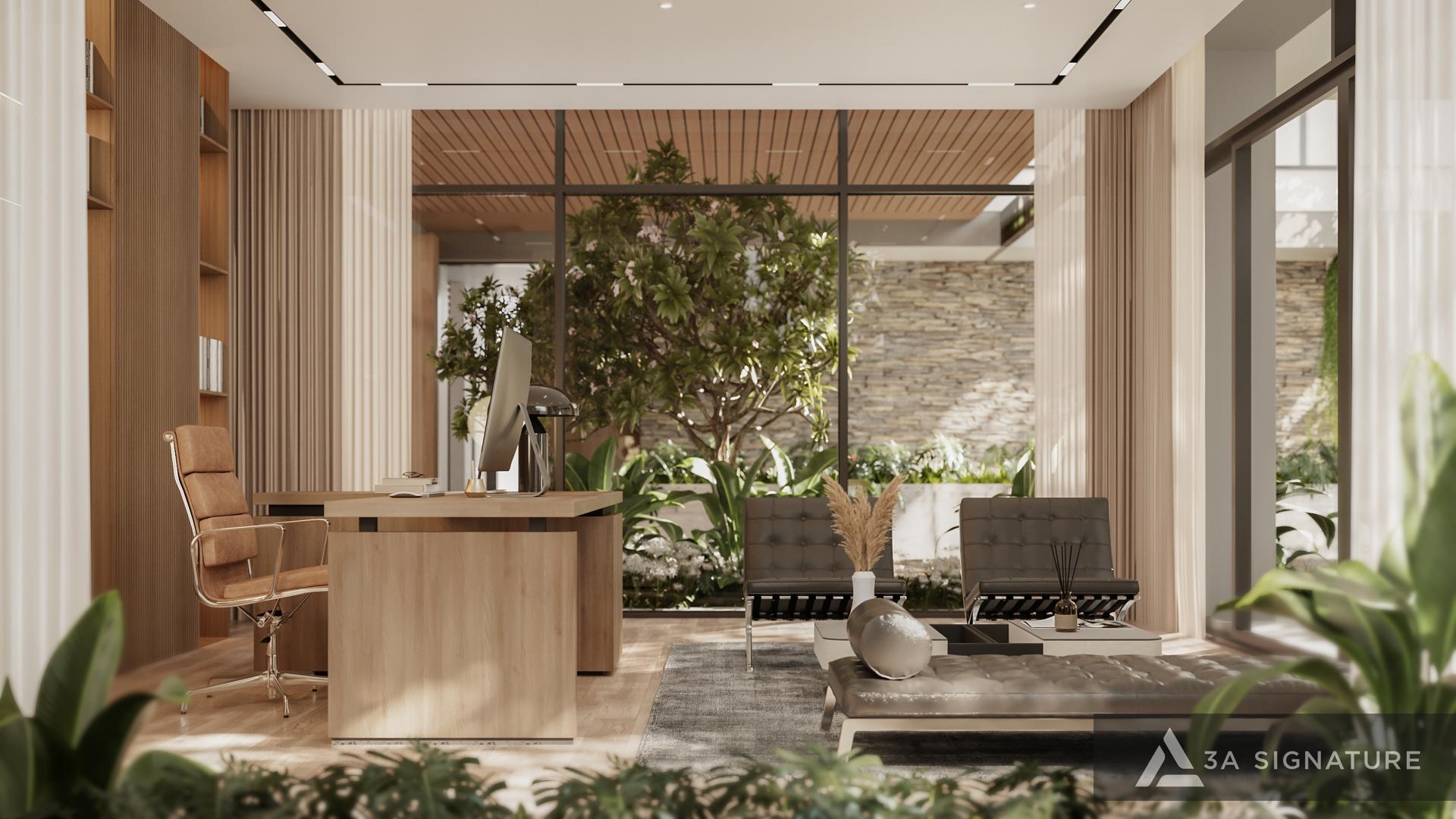 thiet ke thi cong biet thu hoan thien Balance VILLA - Vung Tau City mang phong cach-hien dai modern tropical