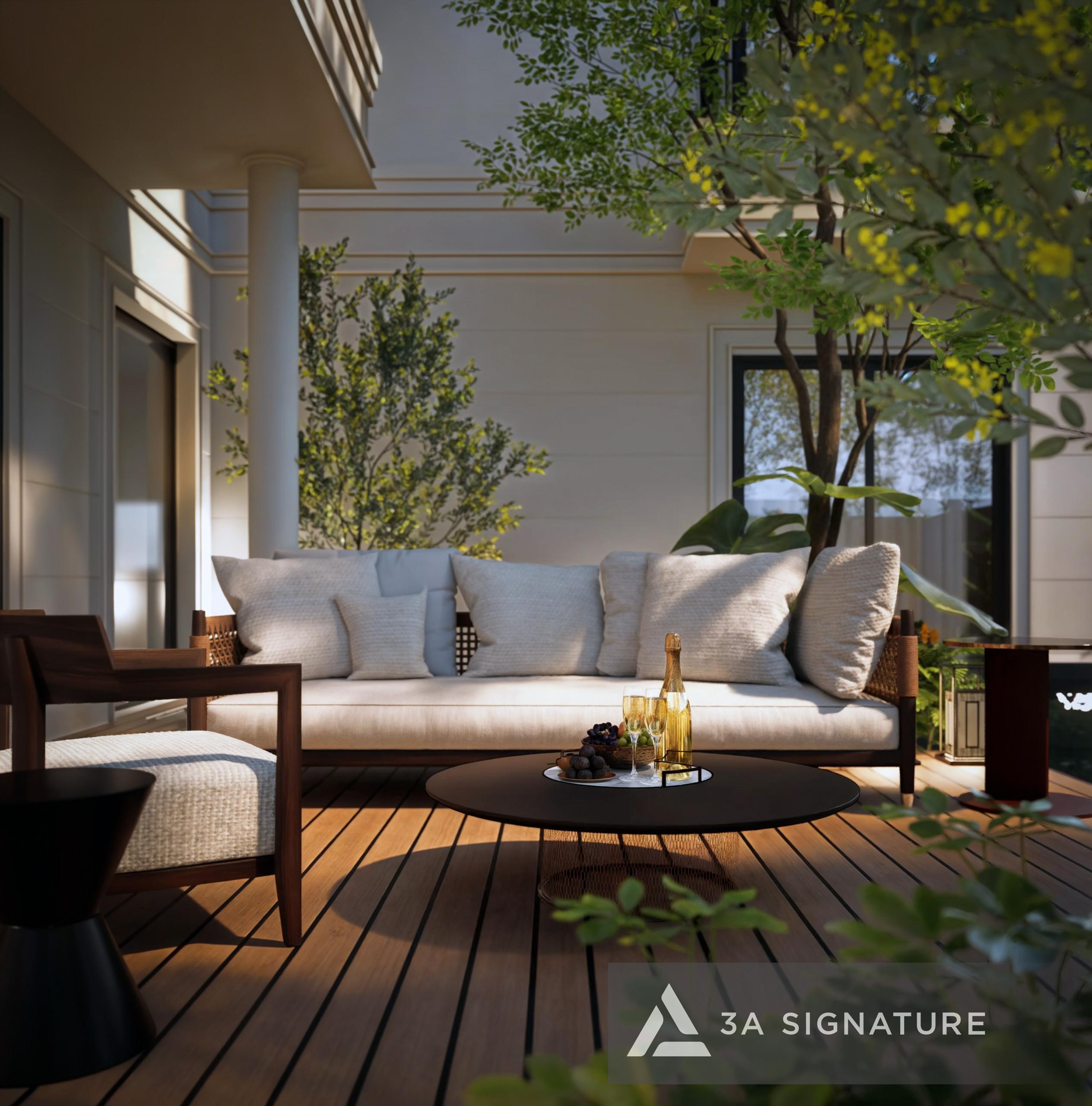 2 thiet ke thi cong biet thu san vuon LUMINA RETREAT VILLA SwanBay