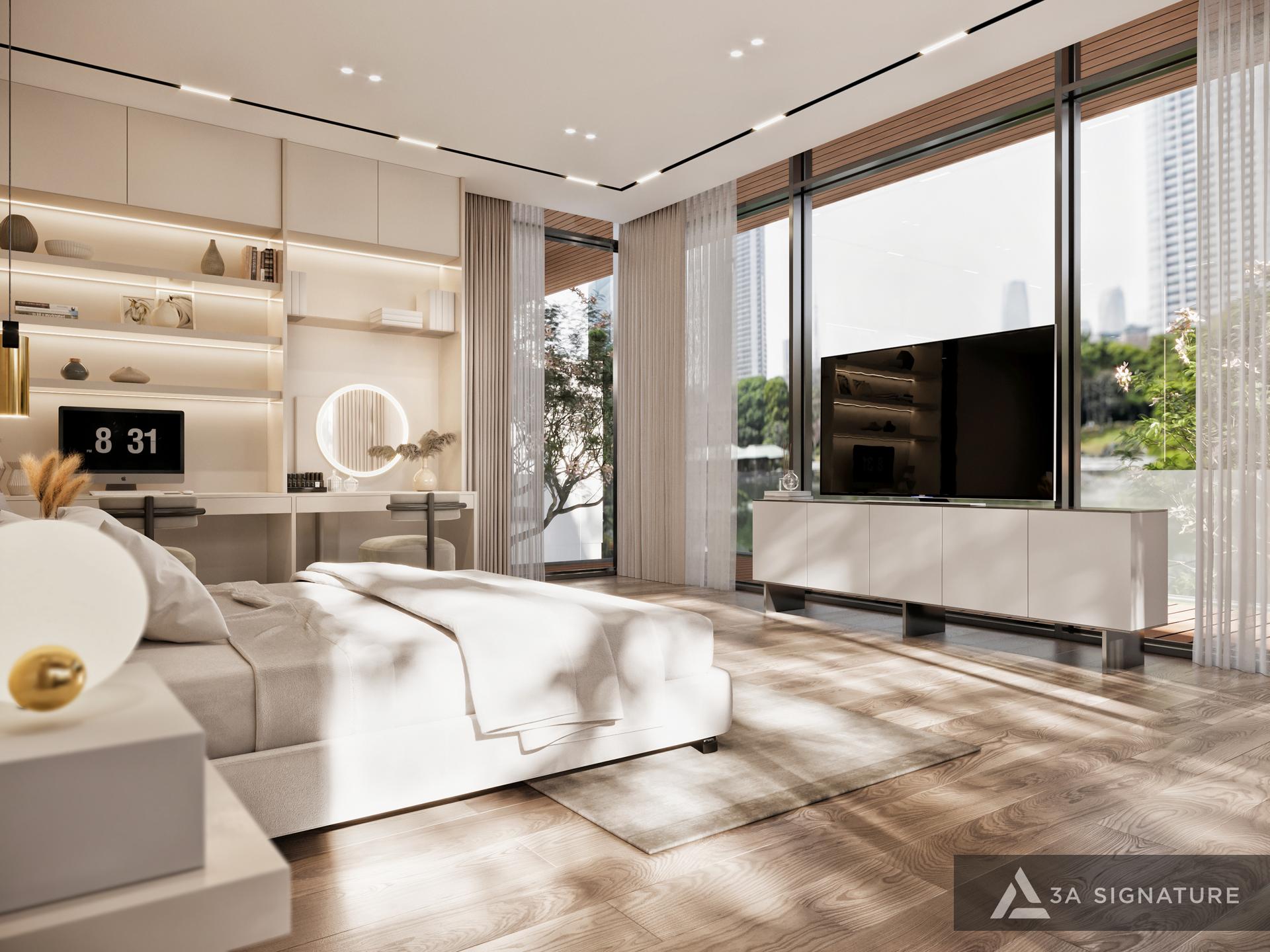 thiet ke biet thu nghi duong hien dai Balance-VILLA-VungTau duoc bao boc boi thien nhien