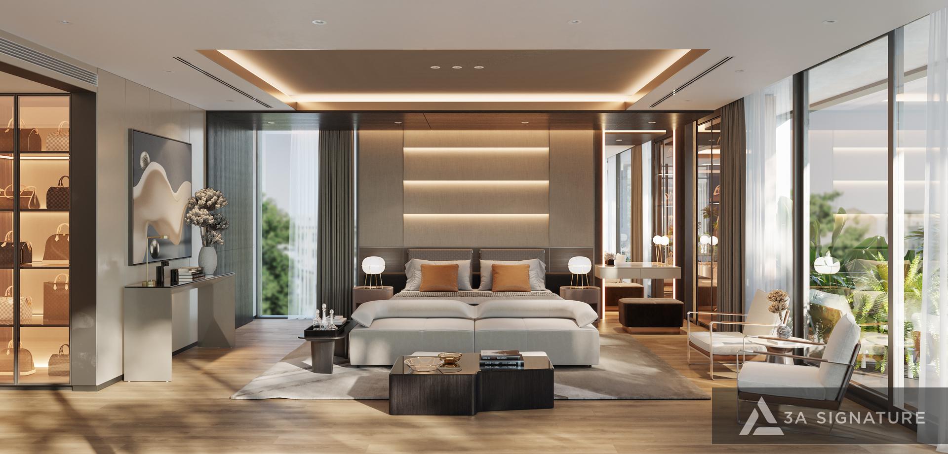 thiet ke biet thu nghi duong hien dai Balance-VILLA-VungTau duoc bao boc boi thien nhien