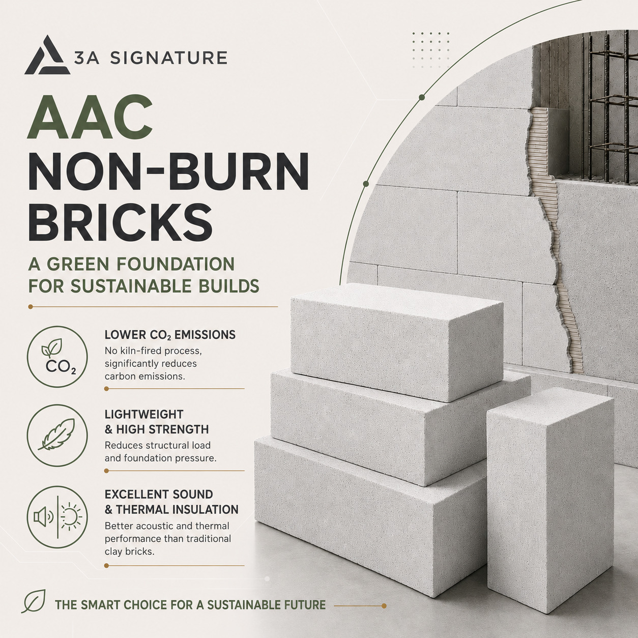 AAC non burn bricks
