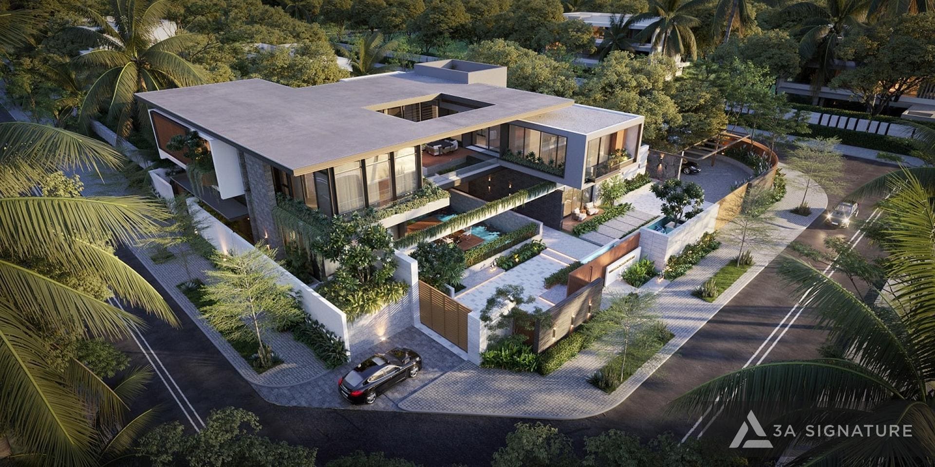Biệt thự 1 trệt 1 tầng: Nghệ thuật sống hiện đại giữa thiên nhiên Balance Villa - Kiến trúc biệt thự hiện đại 1 trệt 1 lầu Tropical Modern
