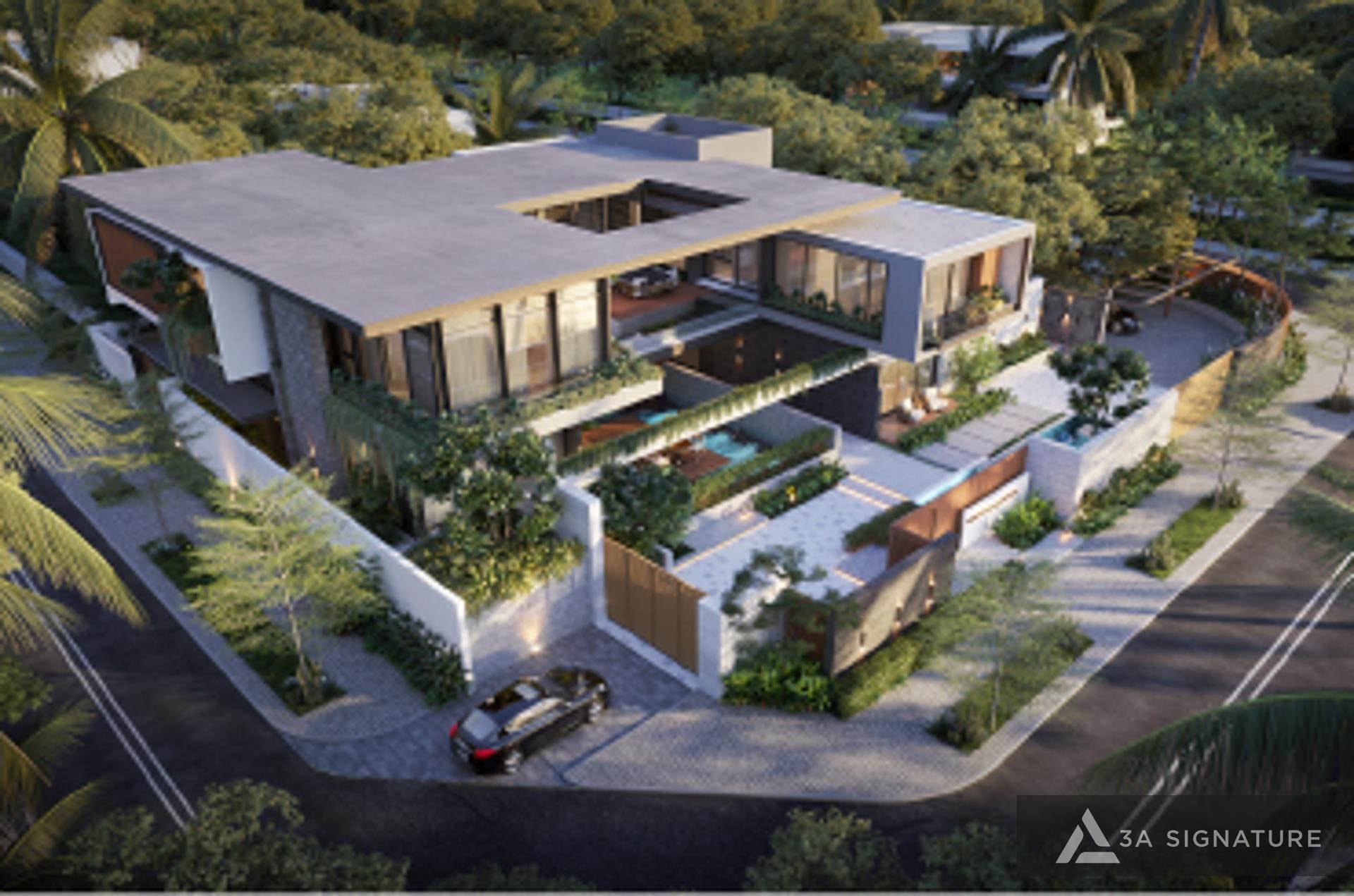 Biệt thự 1 trệt 1 tầng: Nghệ thuật sống hiện đại giữa thiên nhiên Balance villa kien truc biet thu hien dai tropical modern 5