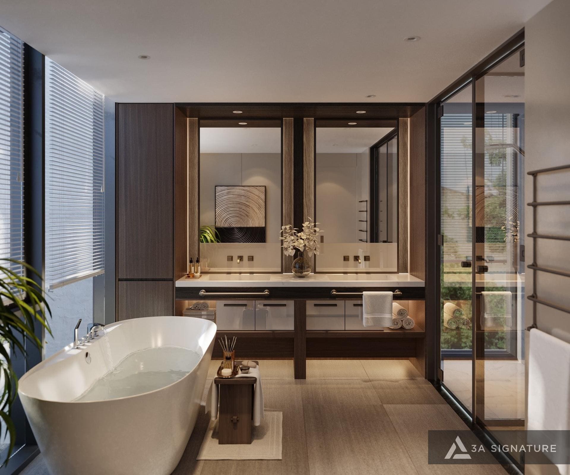 Biệt thự 1 trệt 1 tầng: Nghệ thuật sống hiện đại giữa thiên nhiên Balance villa noi that biet thu hien dai phong MS WC