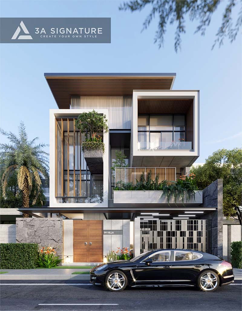 Biệt thự phố hiện đại T-Villa được thiết kế 1 trệt 1 lầu tại Biên Hòa