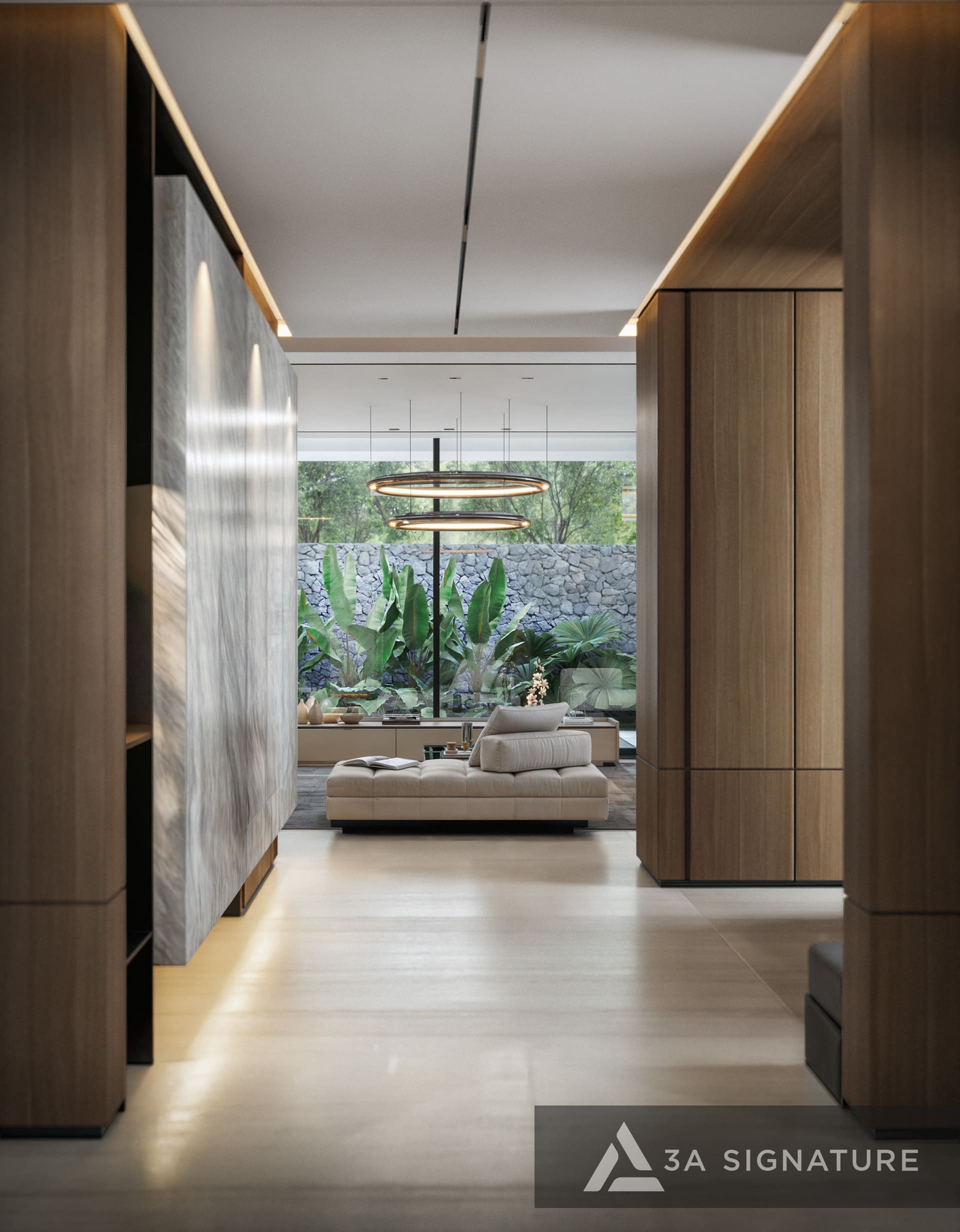 Xu Hướng Thiết Kế Thi Công Biệt Thự, Villa Trọn Gói – Đồng Bộ Hóa Không Gian Sống Tinh Tế Cho Tương Lai CT Villa noi that biet thu hien dai hanh lang 1