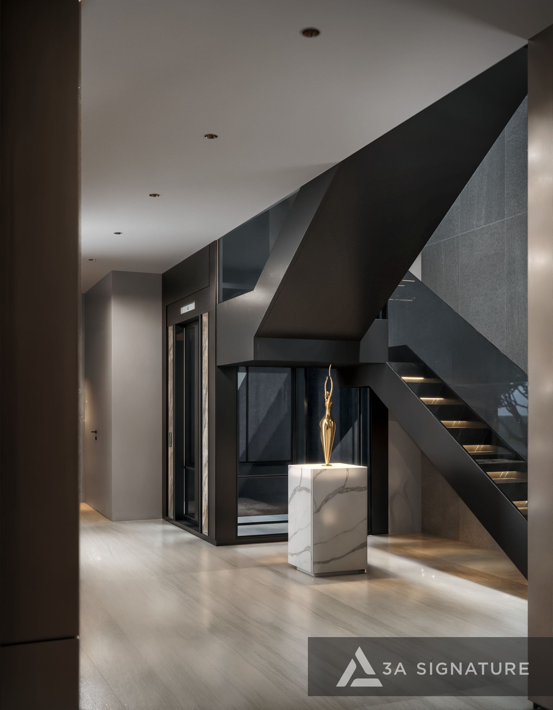 Dịch Vụ Thiết Kế Xây Dựng Biệt Thự, Villa Trọn Gói Tại 3A Signature CT Villa noi that biet thu hien dai hanh lang op1 3