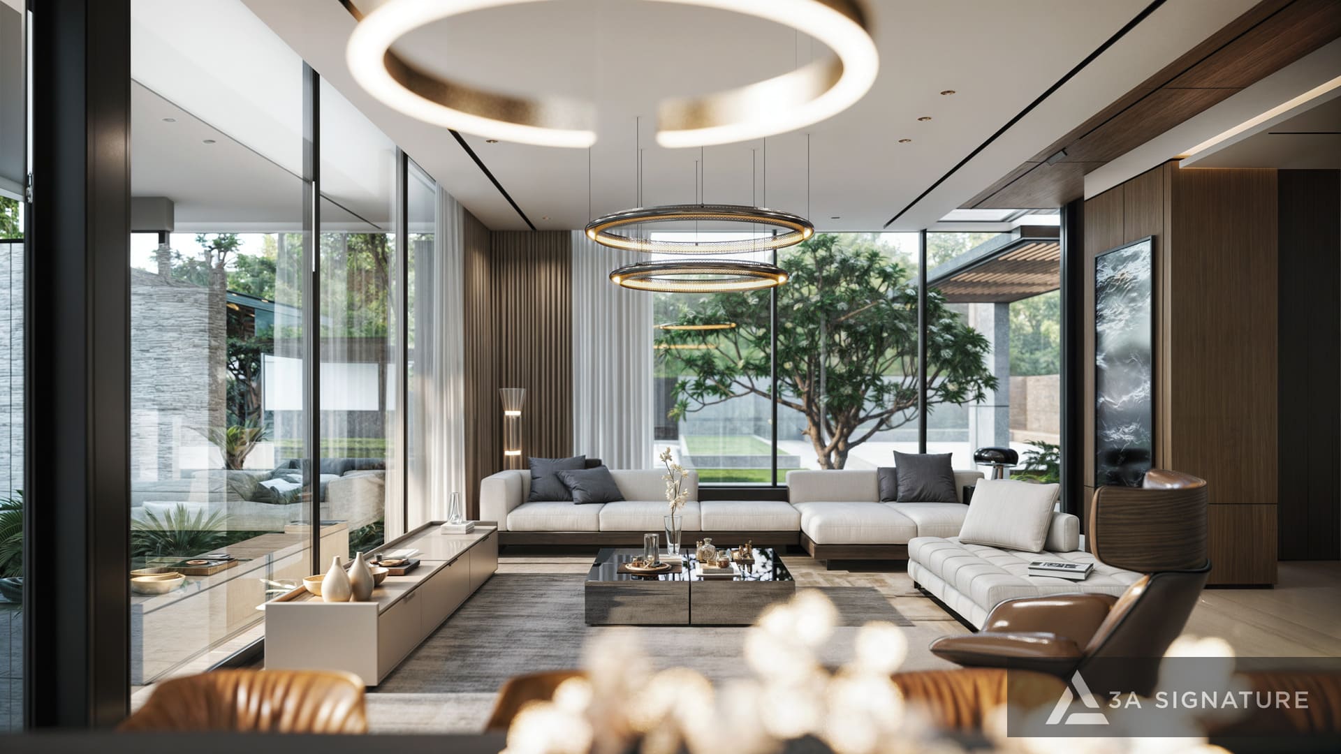 Thiết kế biệt thự phong cách hiện đại - Xu hướng mới 2025 CT Villa noi that biet thu hien dai phong khach bep 3