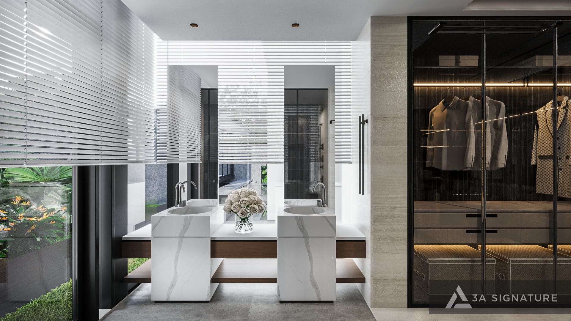 CT Villa noi that biet thu hien dai phong wc op2