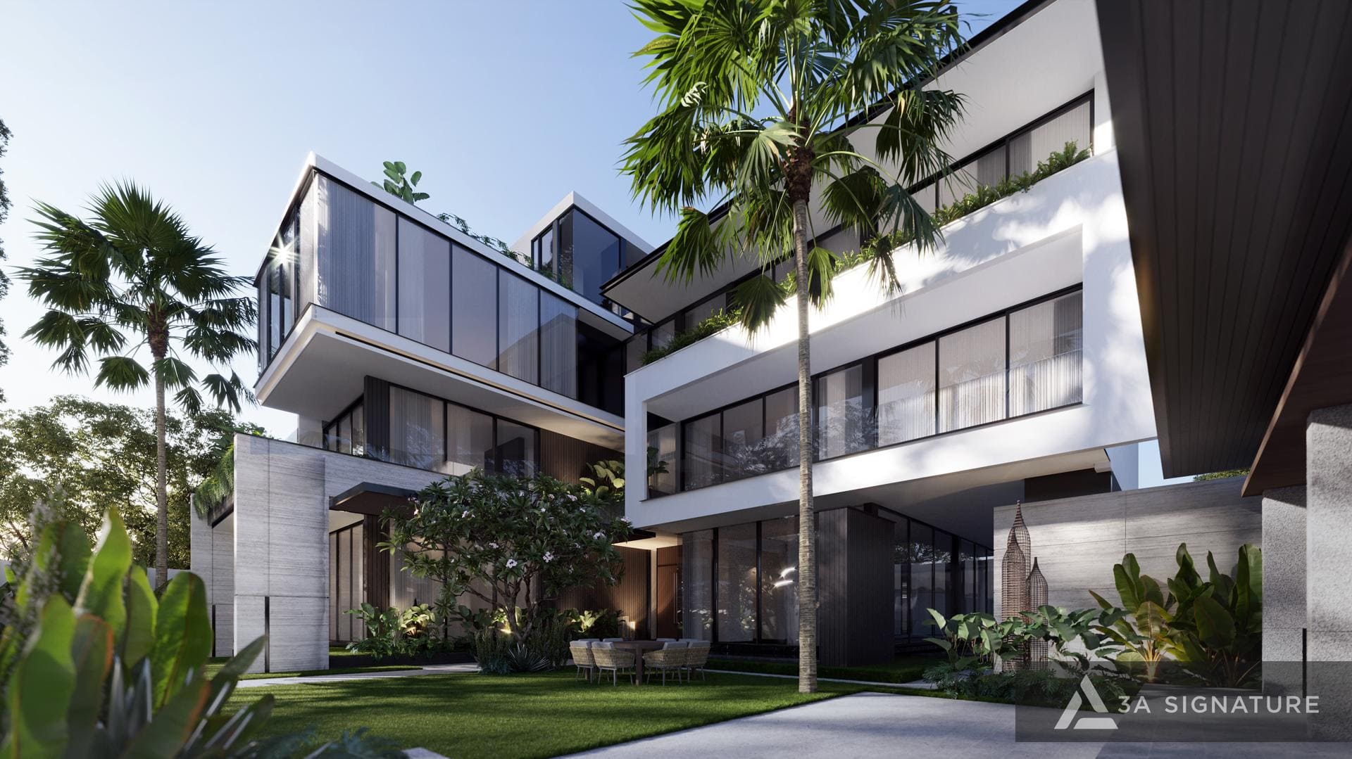 Dịch Vụ Thiết Kế Can Tho Villa - Kiến trúc biệt thự hiện đại nhiệt đới Tropical Modern