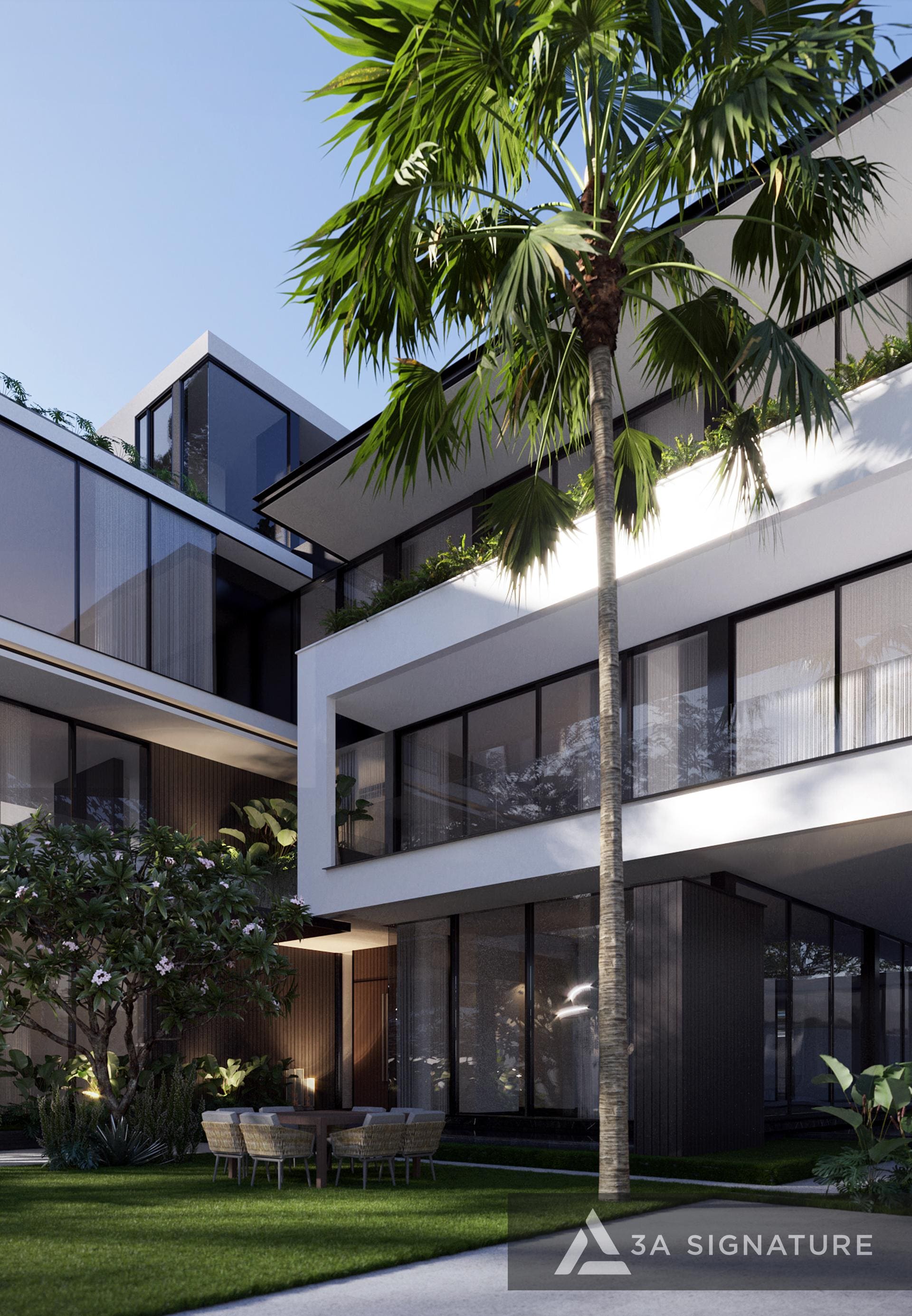 Dịch Vụ Thiết Kế Can Tho Villa - Kiến trúc biệt thự hiện đại nhiệt đới Tropical Modern