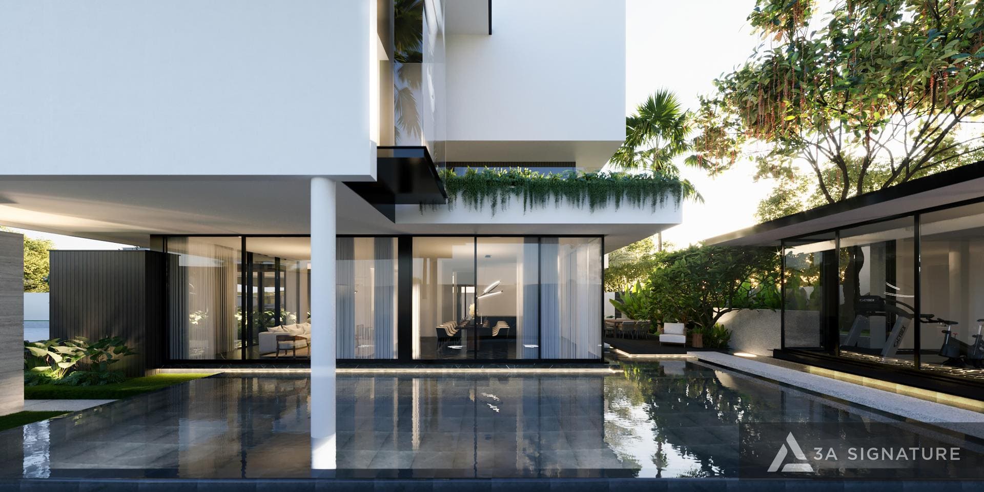 Dịch Vụ Thiết Kế Can Tho Villa - Kiến trúc biệt thự hiện đại nhiệt đới Tropical Modern