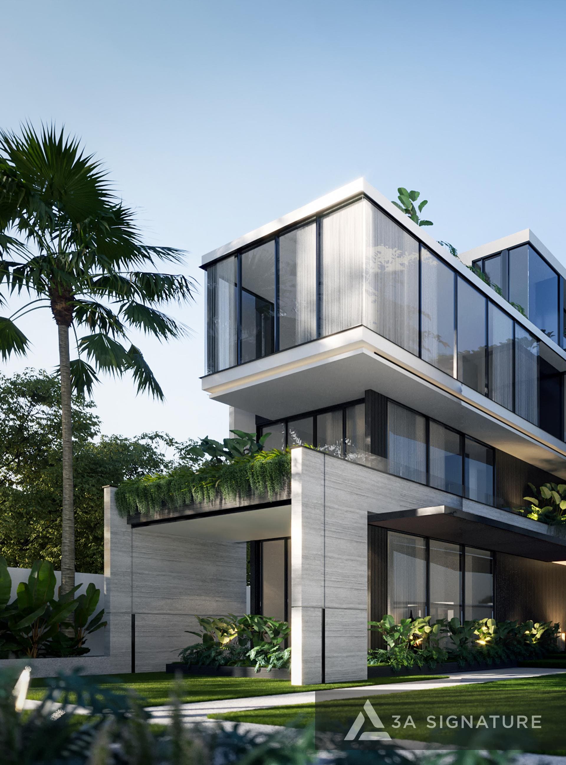 Dịch Vụ Thiết Kế Can Tho Villa - Kiến trúc biệt thự hiện đại nhiệt đới Tropical Modern