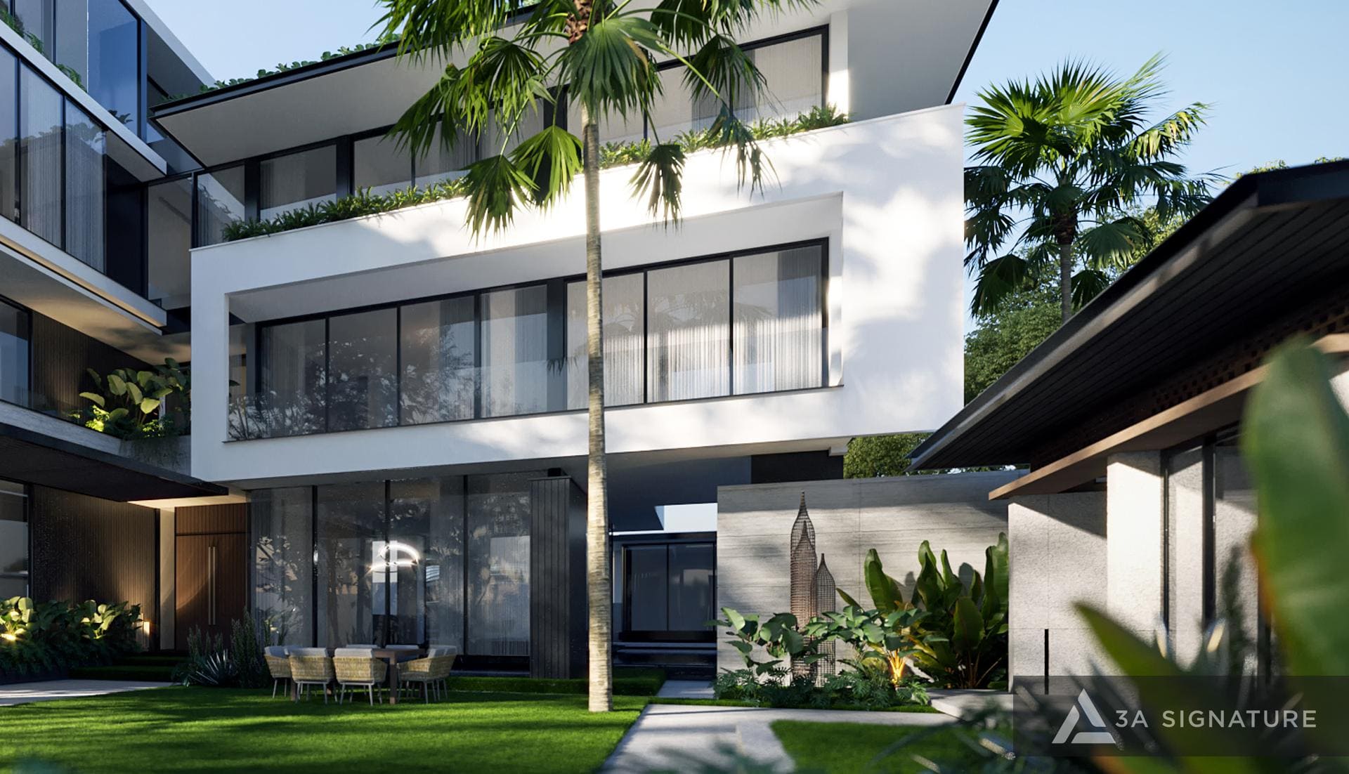 Dịch Vụ Thiết Kế Can Tho Villa - Kiến trúc biệt thự hiện đại nhiệt đới Tropical Modern