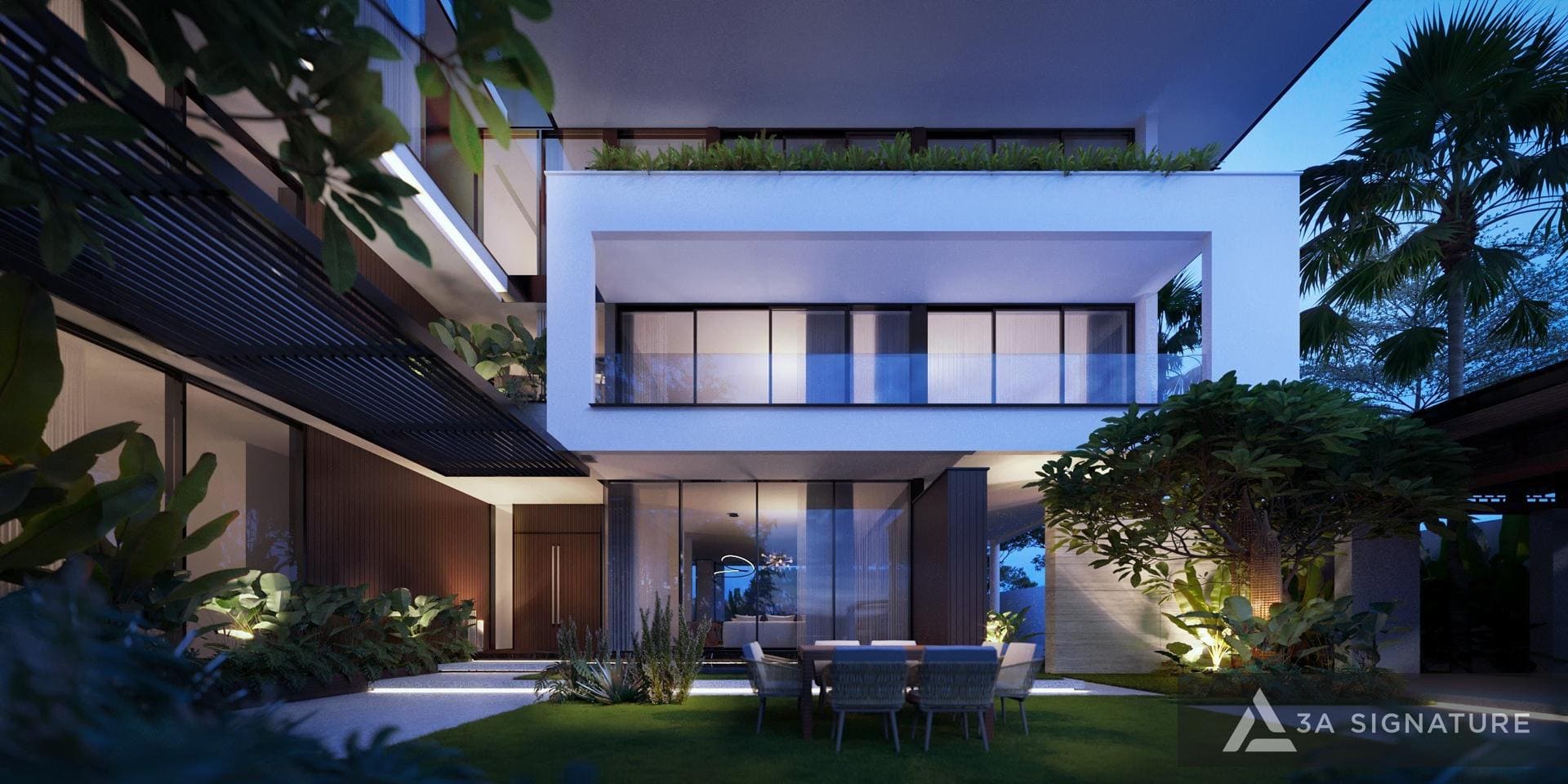 Dịch Vụ Thiết Kế Can Tho Villa - Kiến trúc biệt thự hiện đại nhiệt đới Tropical Modern