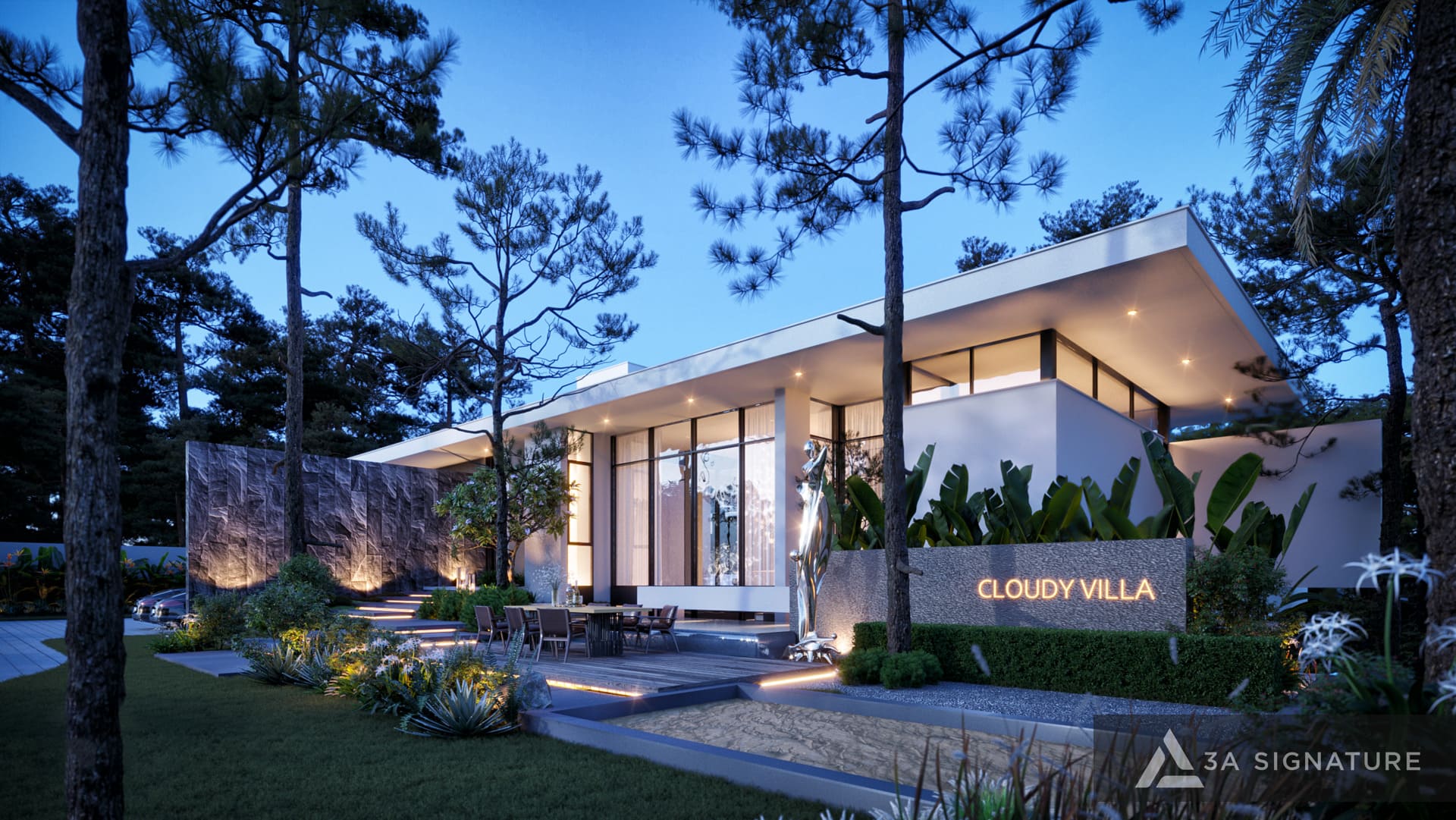 Cloud Villa Bao Loc kien truc biet thu 3