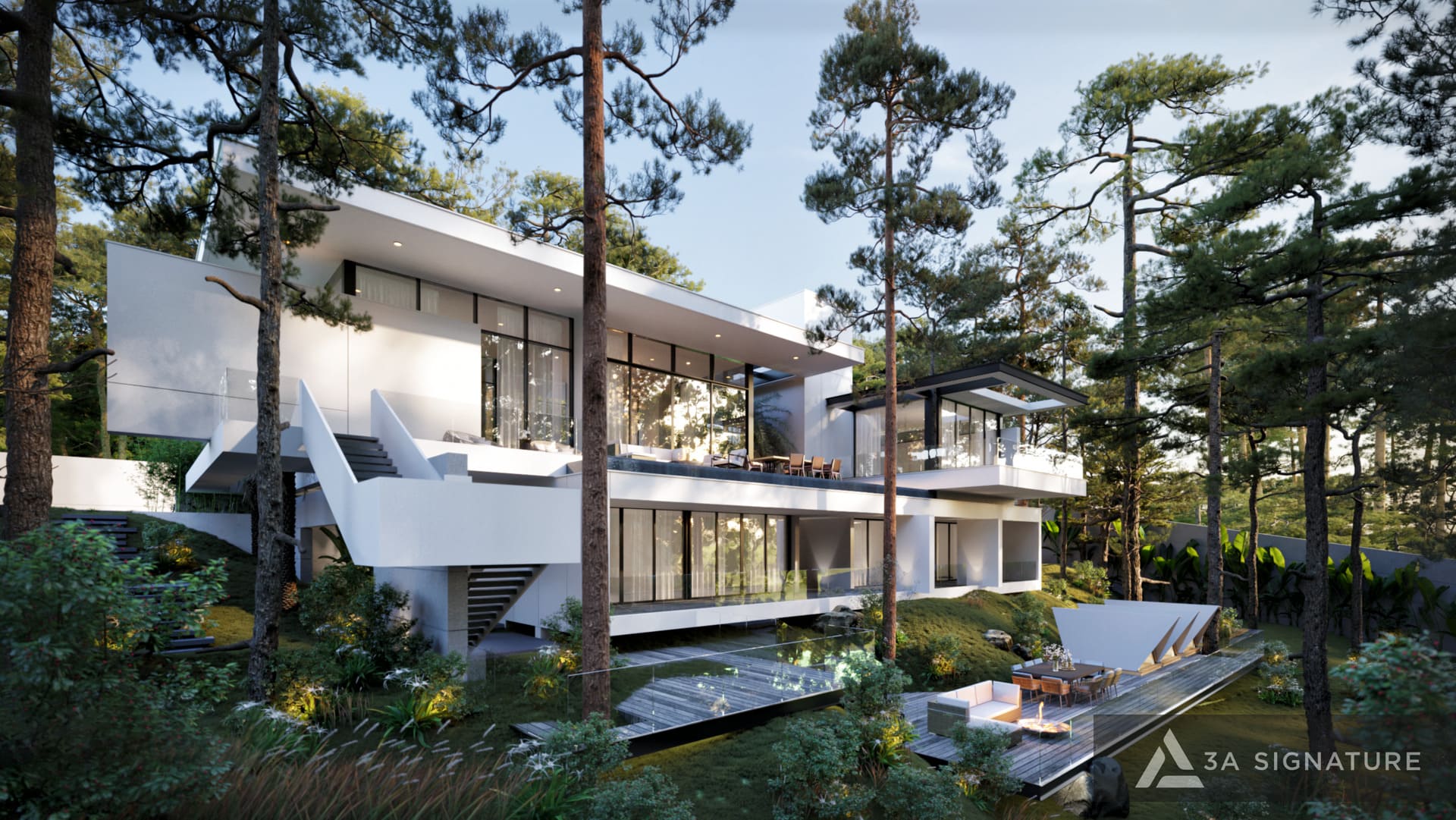 Xu Hướng Thiết Kế Biệt Thự, Villa Nghỉ Dưỡng 2025 – Sống Xanh, Nghỉ Dưỡng Tại Gia, Tạo Dựng Dấu Ấn Riêng Cloud Villa Bao Loc kien truc biet thu 4