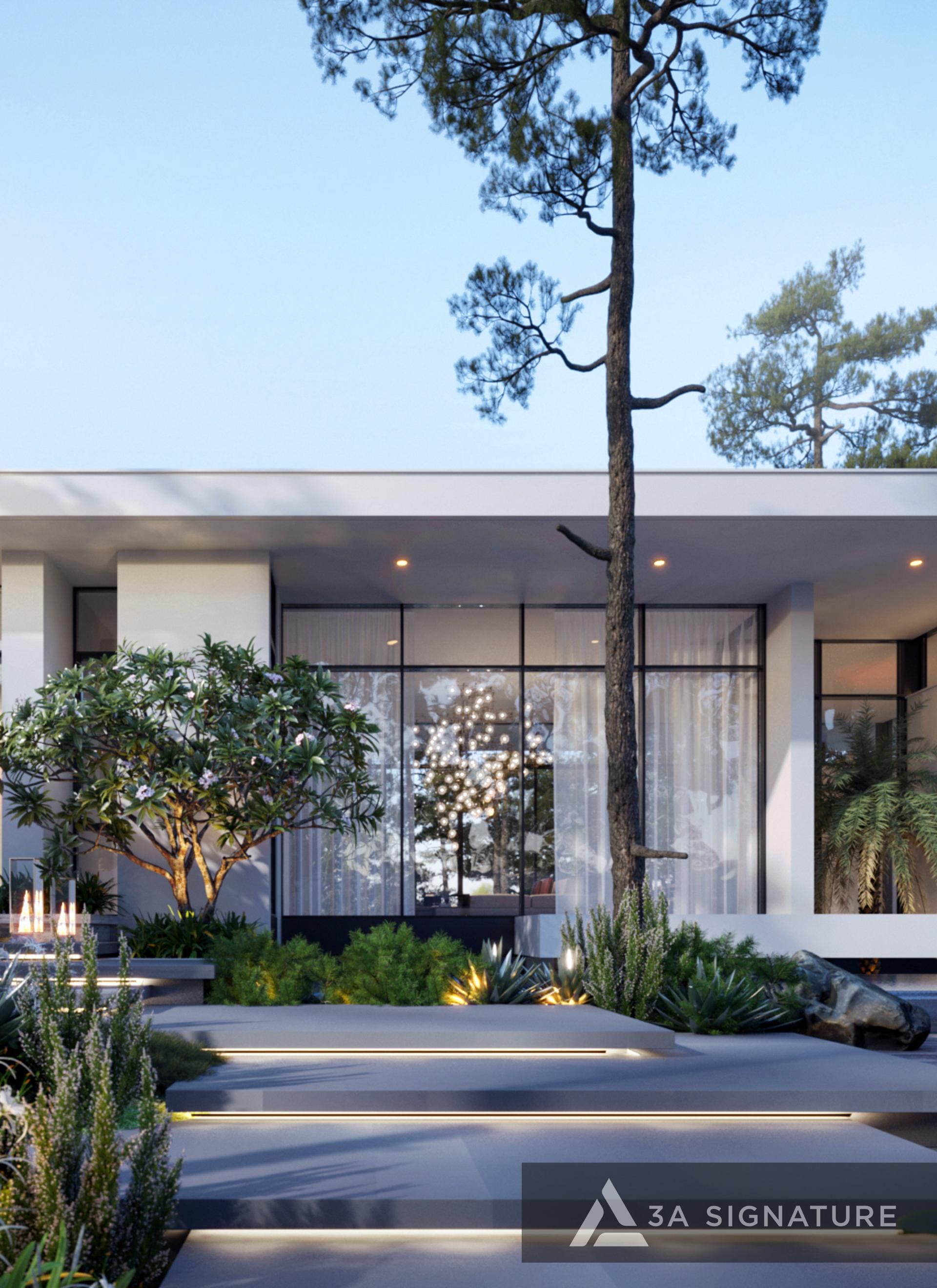 Thiet ke thi cong biet thu pho Cloudy Villa - Bao Loc hien dai nghi duong