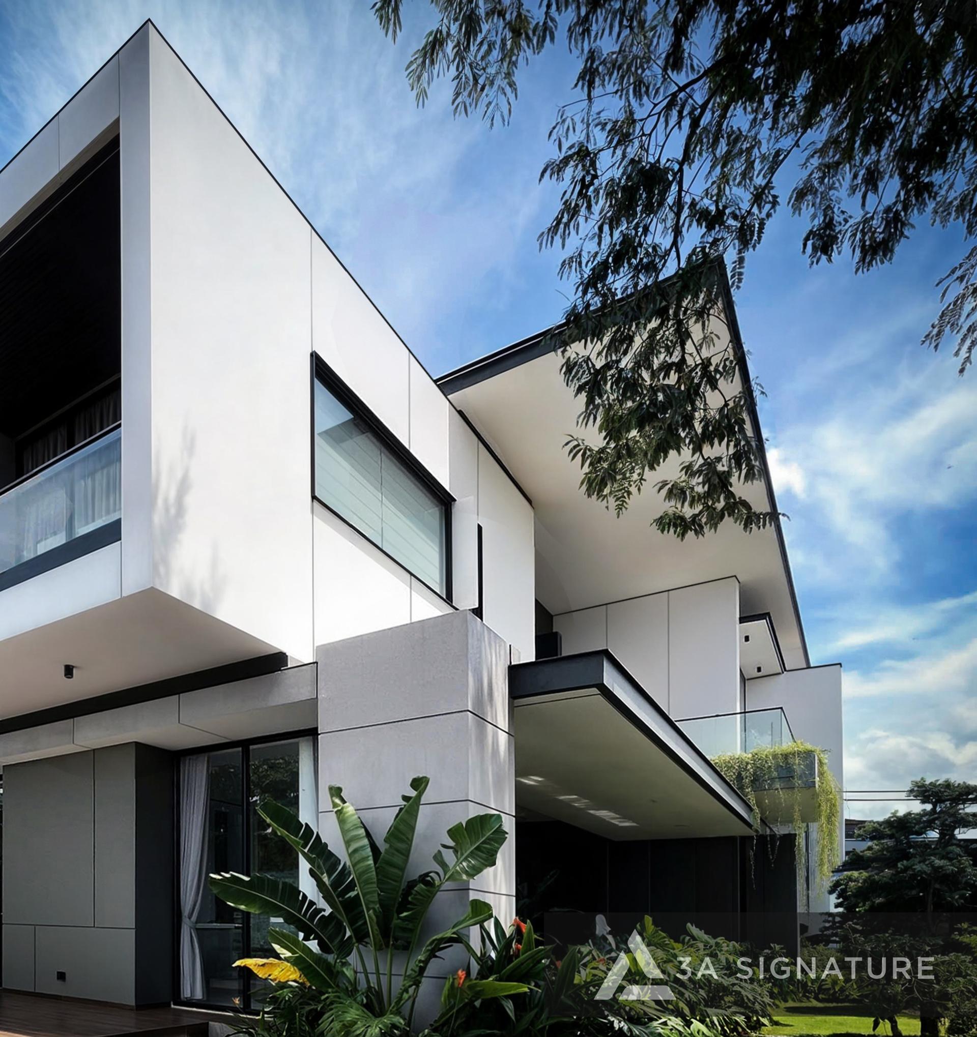 Thiet ke thi cong biet thu pho Huan Villa Phu My hien dai nhiet doi tropical modern