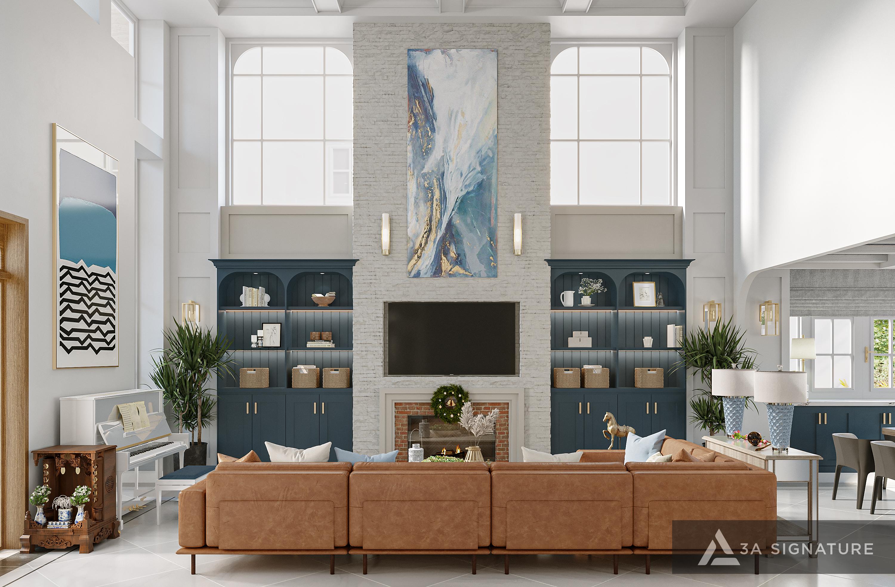 Sảnh Chính Biệt Thự - Nút Giao Không Gian Kết Nối Mọi Trải Nghiệm Sống GF LIV05