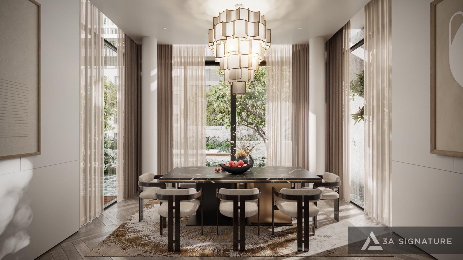 Xu Hướng Thiết Kế Biệt Thự, Villa Nghỉ Dưỡng 2025 – Sống Xanh, Nghỉ Dưỡng Tại Gia, Tạo Dựng Dấu Ấn Riêng Green villa binh phuoc noi that phong bep 1