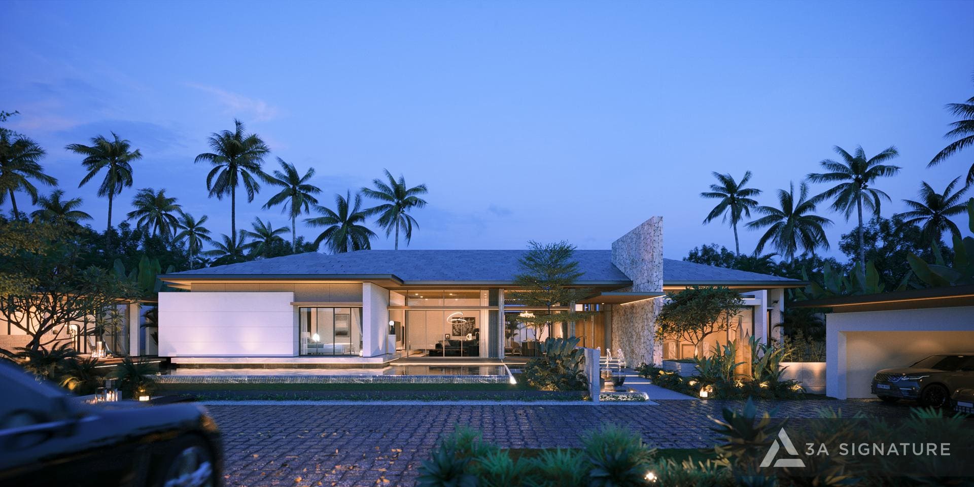 Dịch Vụ Thiết Kế H Phu My villa kien truc biet thu hien dai tropical 1