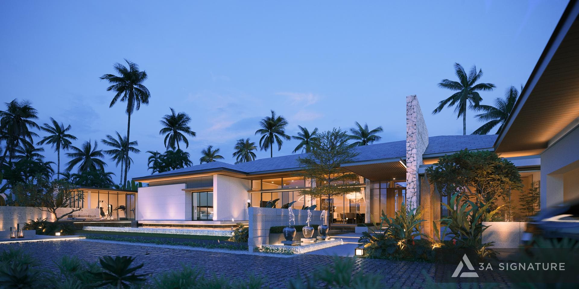 Triết Lý Thiết Kế H Phu My villa kien truc biet thu hien dai tropical 2
