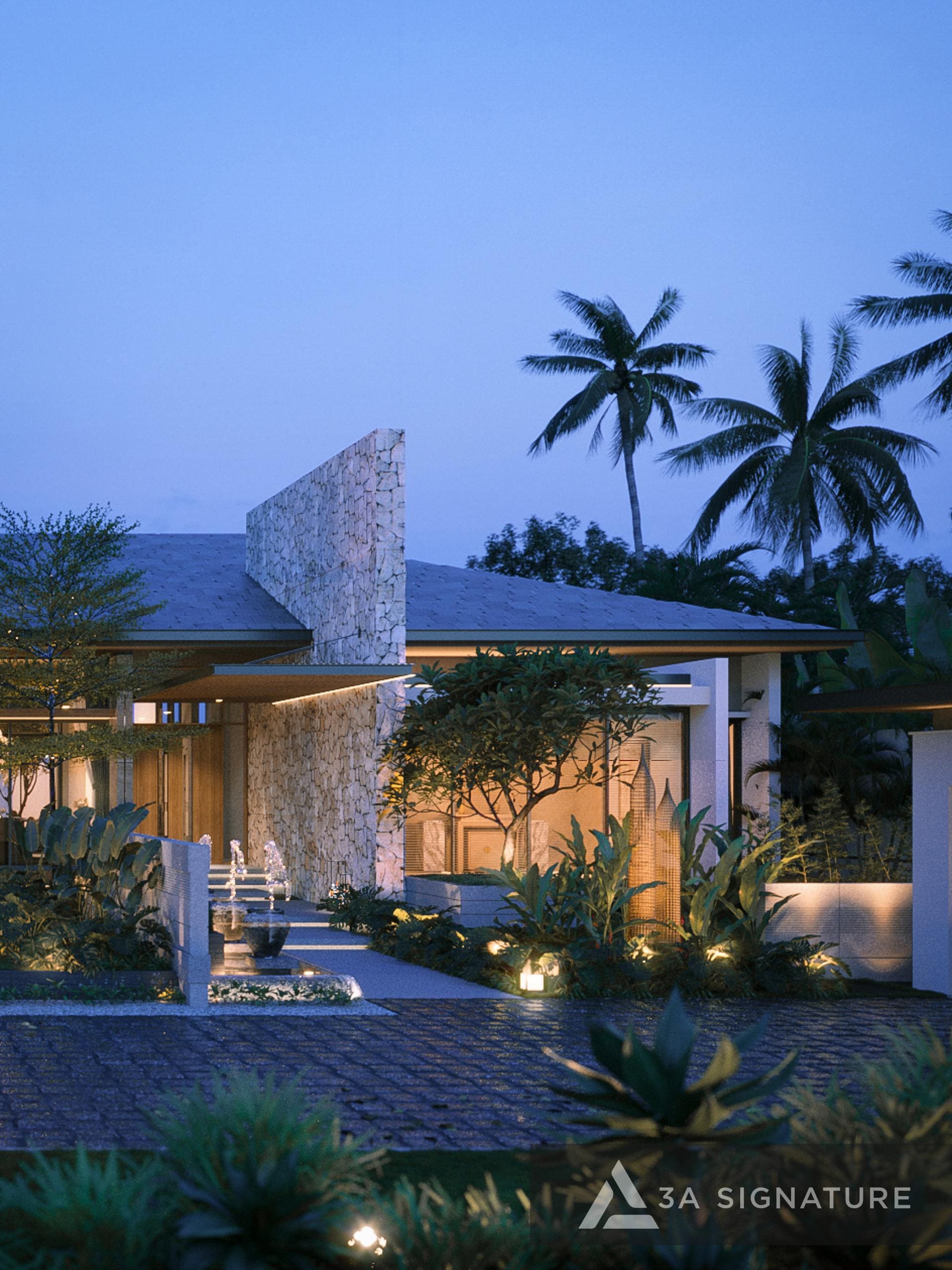 H Phu My villa kien truc biet thu hien dai tropical 3