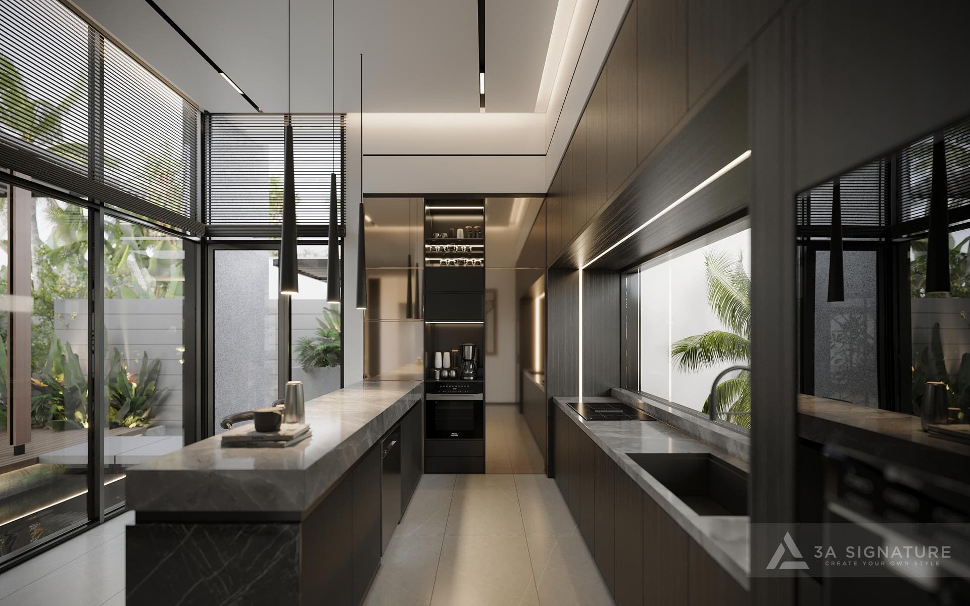 Dịch Vụ Thiết Kế Huan Villa Phu My Vung Tau noi that phong bep 4