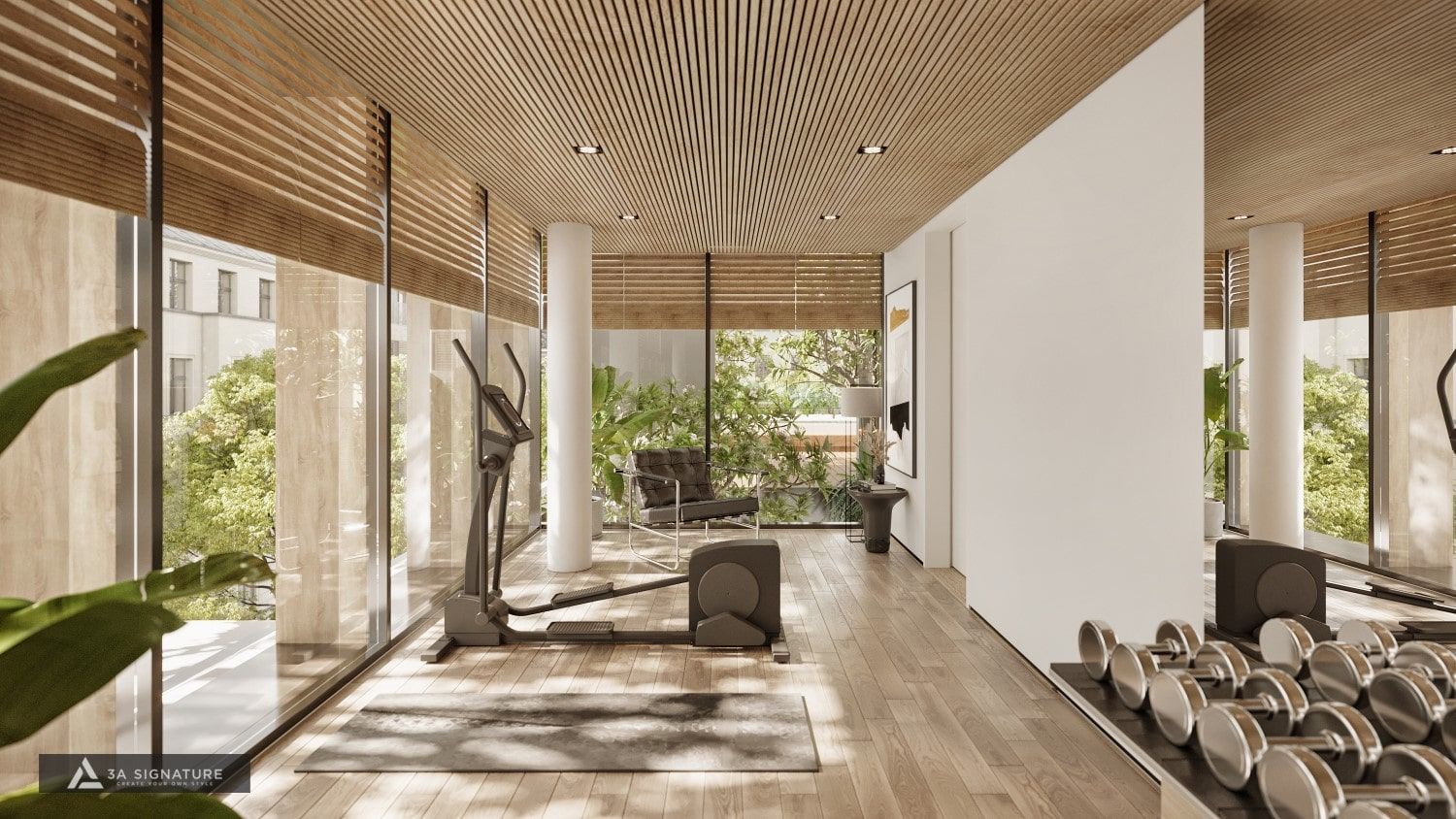 Xu Hướng Thiết Kế Thi Công Biệt Thự, Villa Trọn Gói – Đồng Bộ Hóa Không Gian Sống Tinh Tế Cho Tương Lai Mau thiet ke biet thu tropical modern Green Villa Binh Phuoc1
