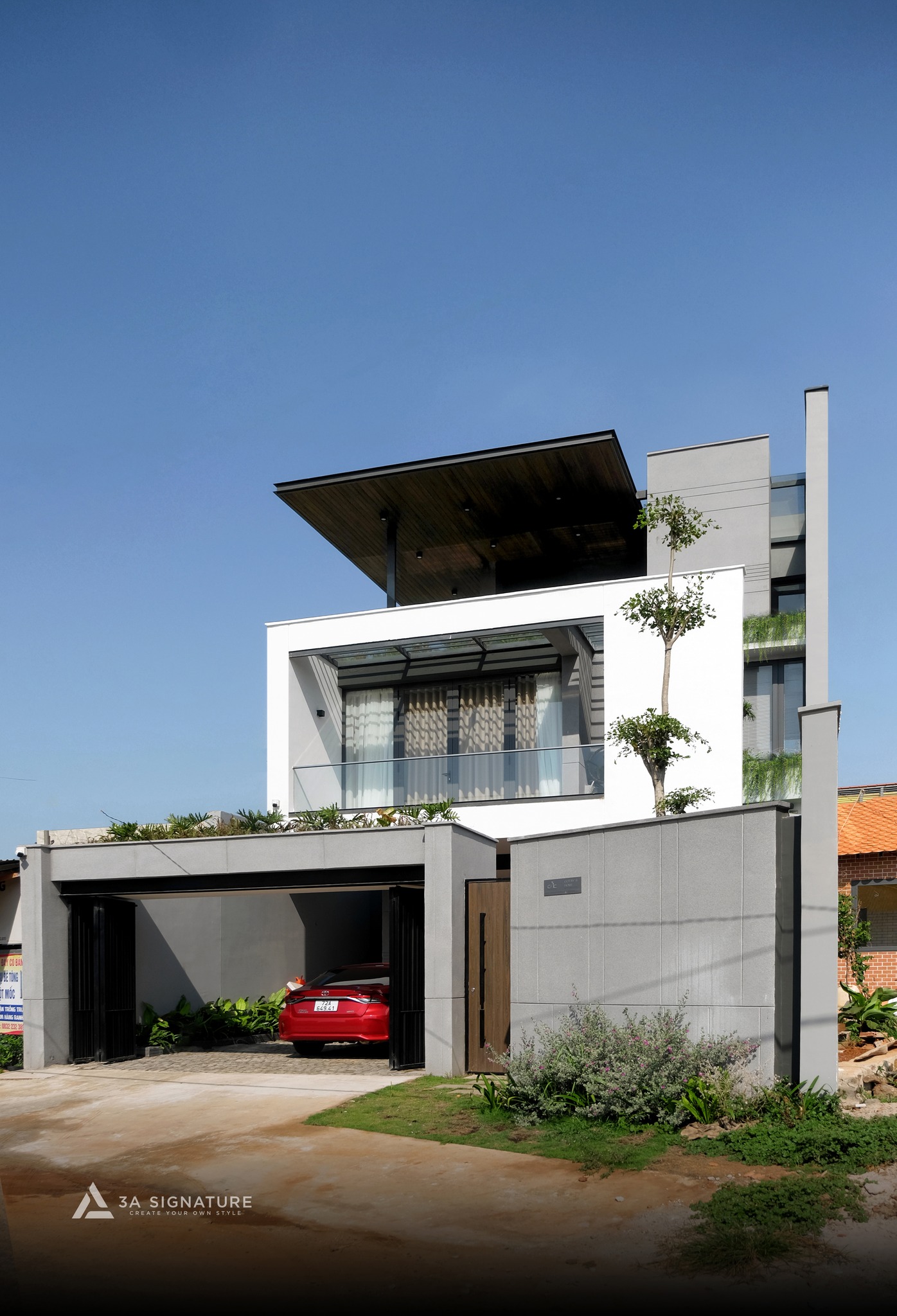 Mau thiet ke thi cong biet thu hien dai Tropical modern thuc te H Villa BRVT 11