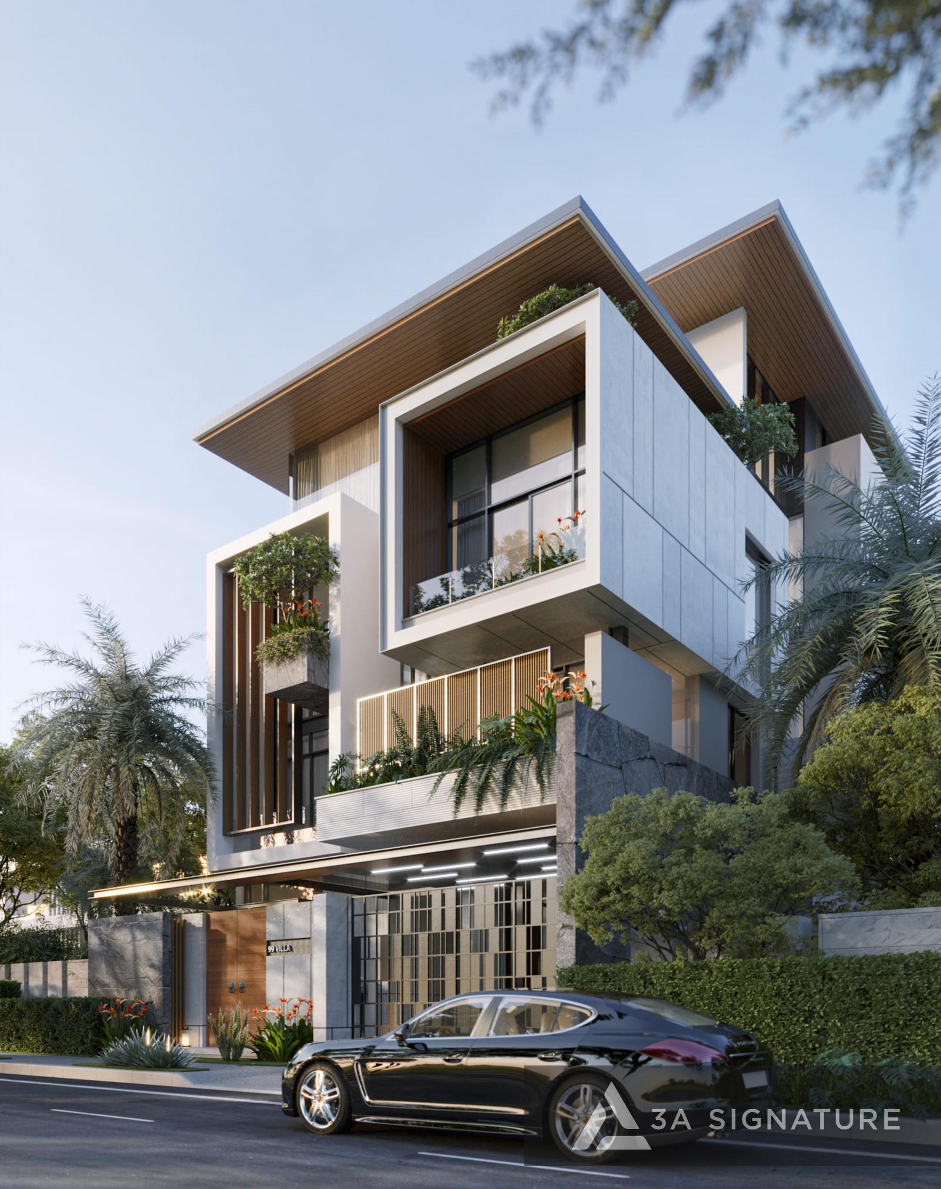 T-Villa - Kiến trúc mặt bằng biệt thự hiện đại