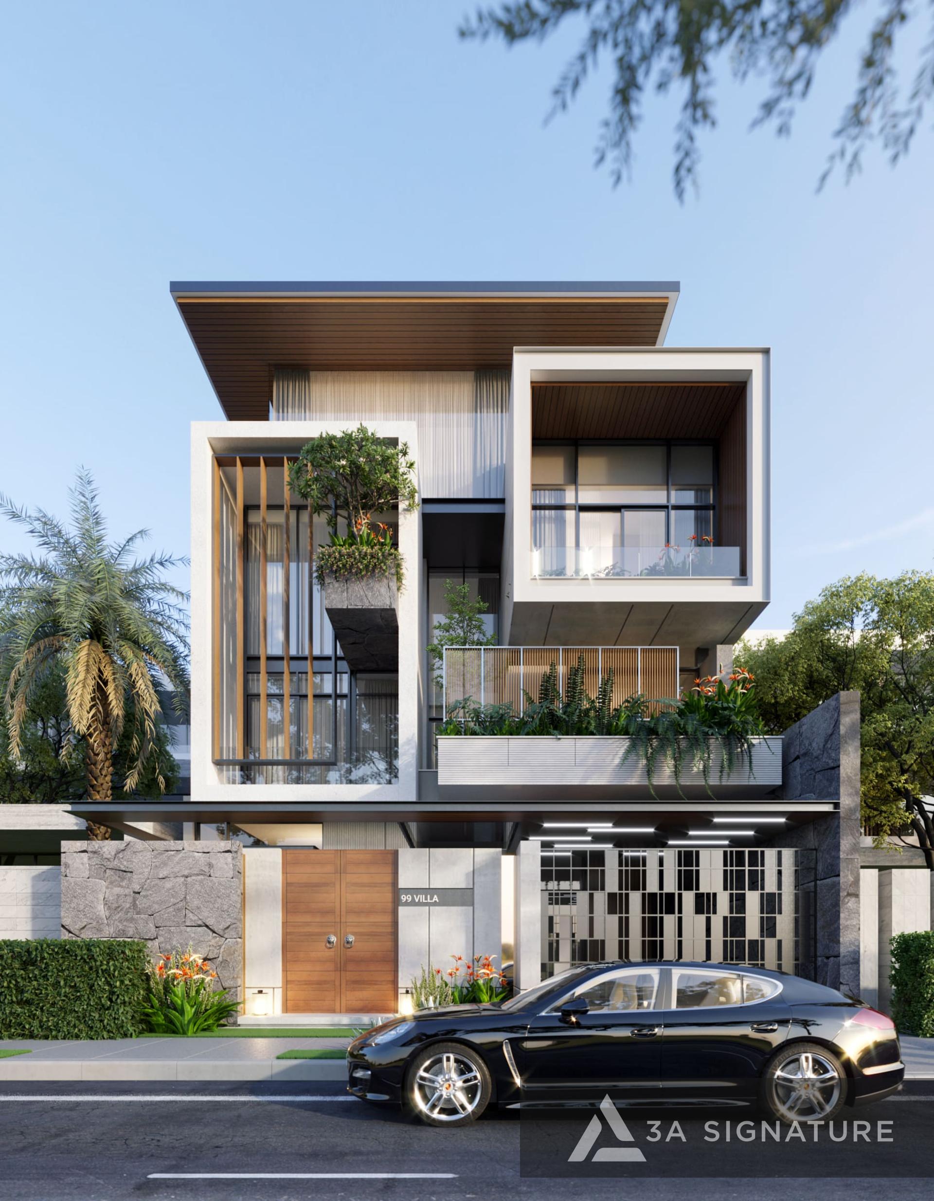 T-Villa - Kiến trúc mặt bằng biệt thự hiện đại