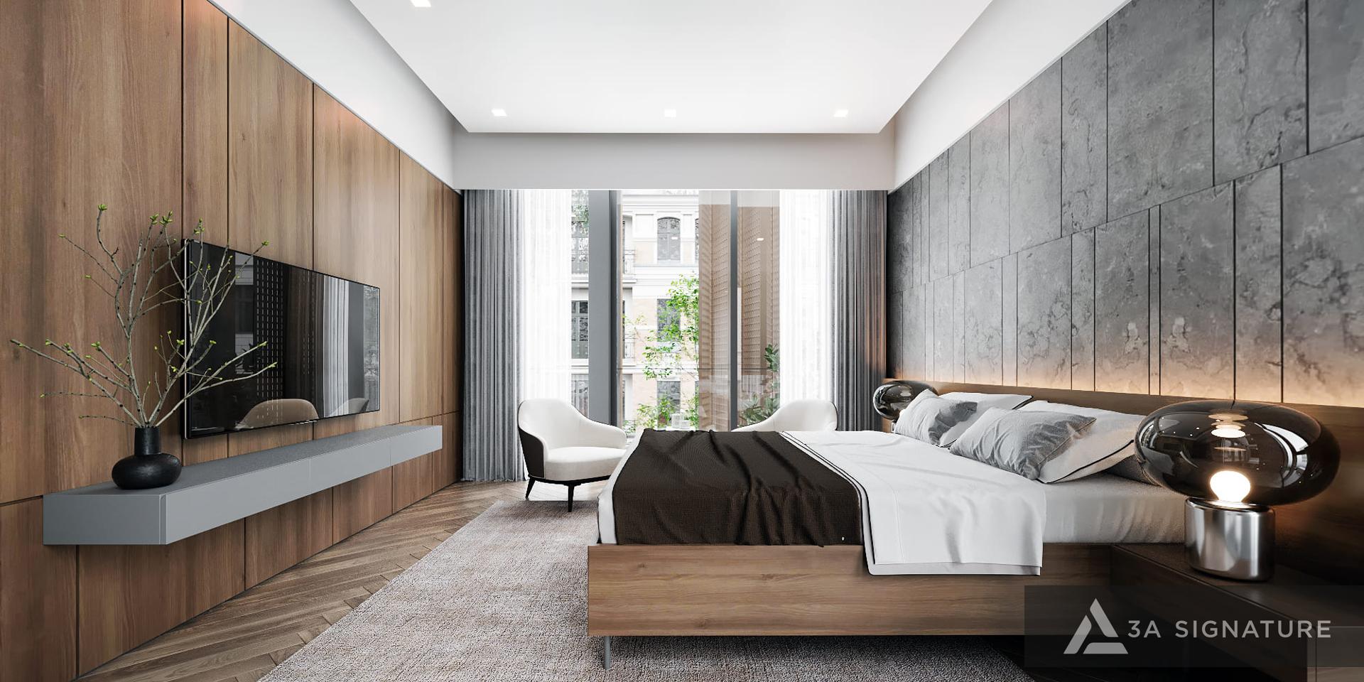 Biệt Thự 1 Trệt 2 Tầng – Giải Pháp Sống Hiện Đại, Đẳng Cấp Và Cá Nhân Hóa T Villa bien hoa noi that tang 2 phong ngu 2