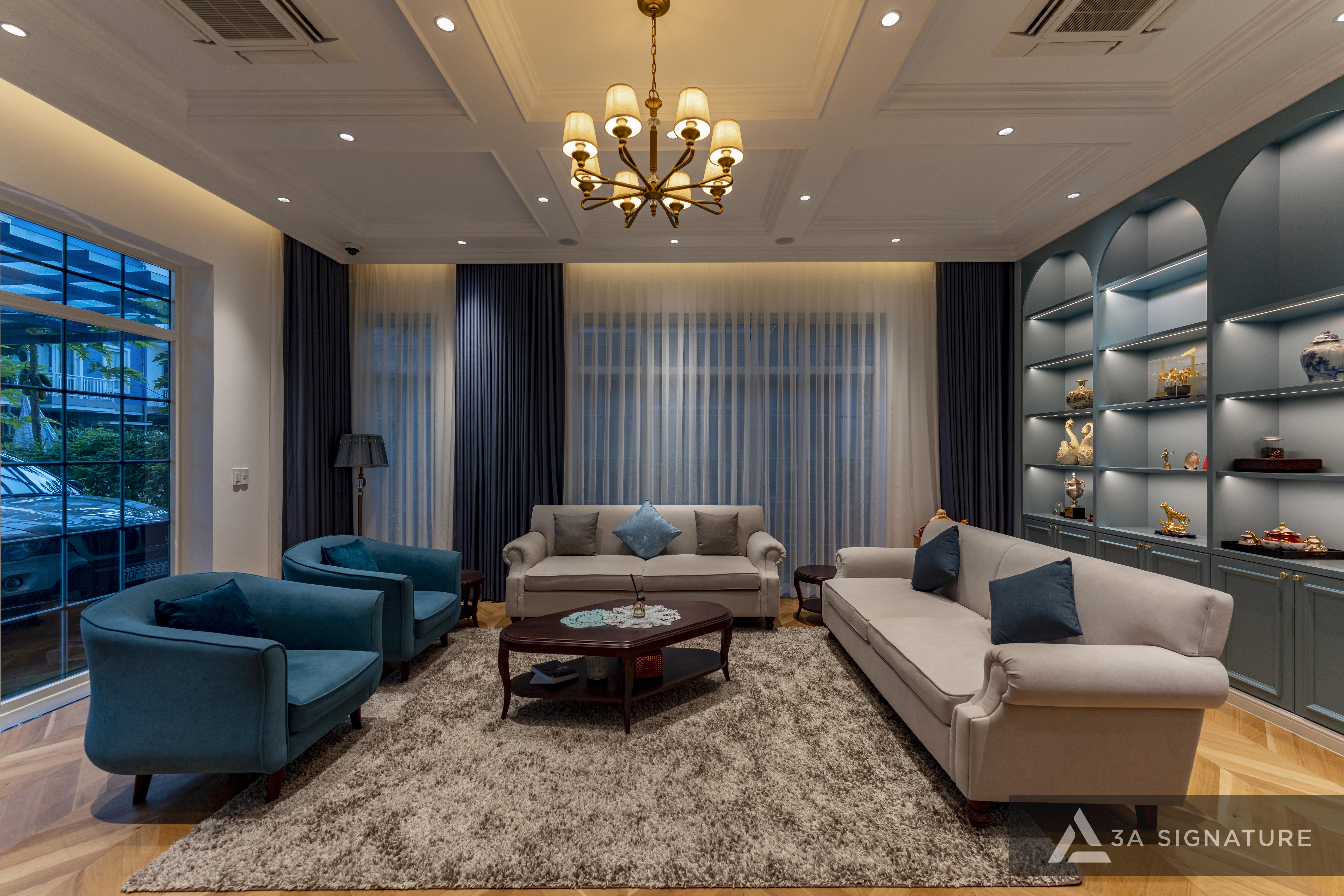 Thiet ke thi cong biet thu Penthouse - villa cao cap Park Riverside Penthouse Q7 TPHCM