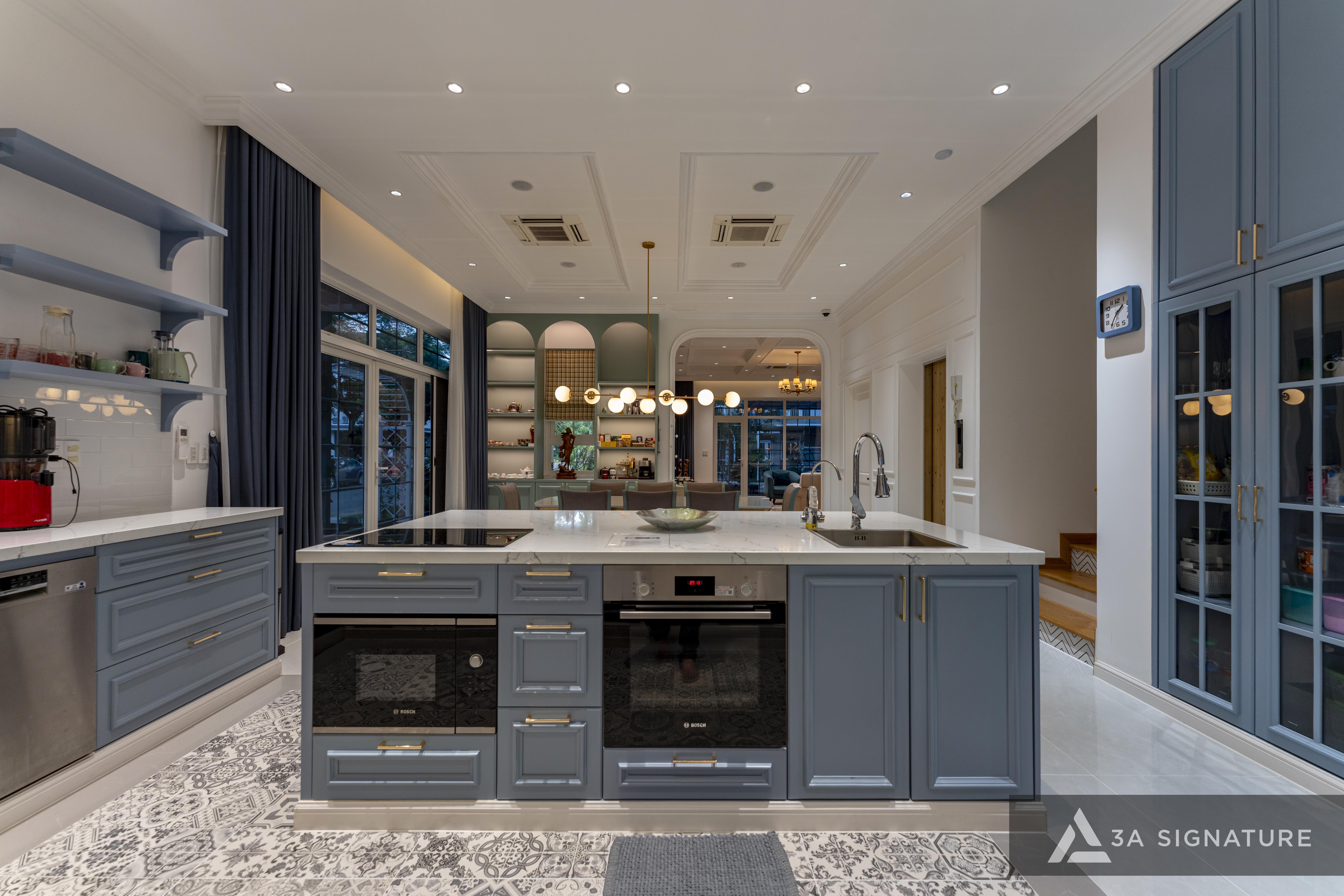 Thiet ke thi cong biet thu Penthouse - villa cao cap Park Riverside Penthouse Q7 TPHCM