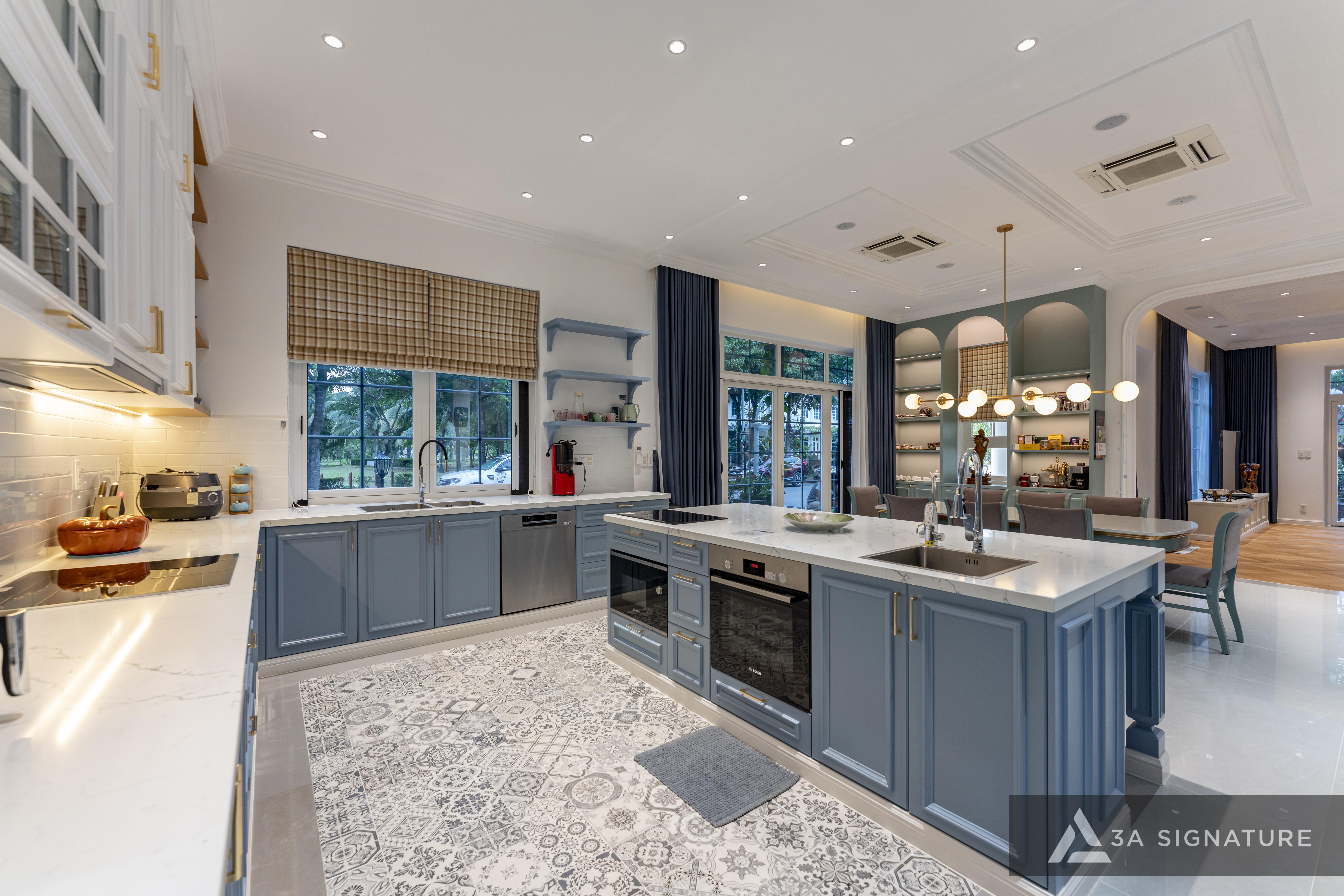 Thiet ke thi cong biet thu Penthouse - villa cao cap Park Riverside Penthouse Q7 TPHCM