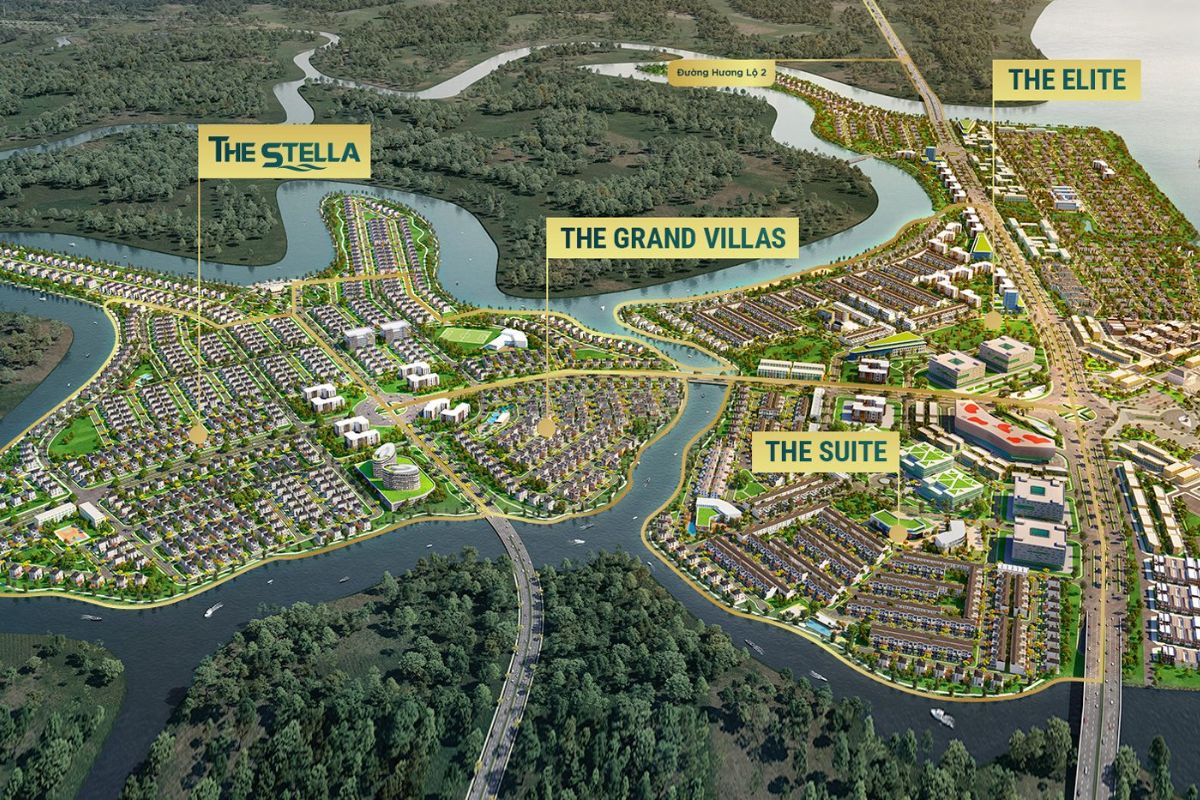 các phân khu aqua city