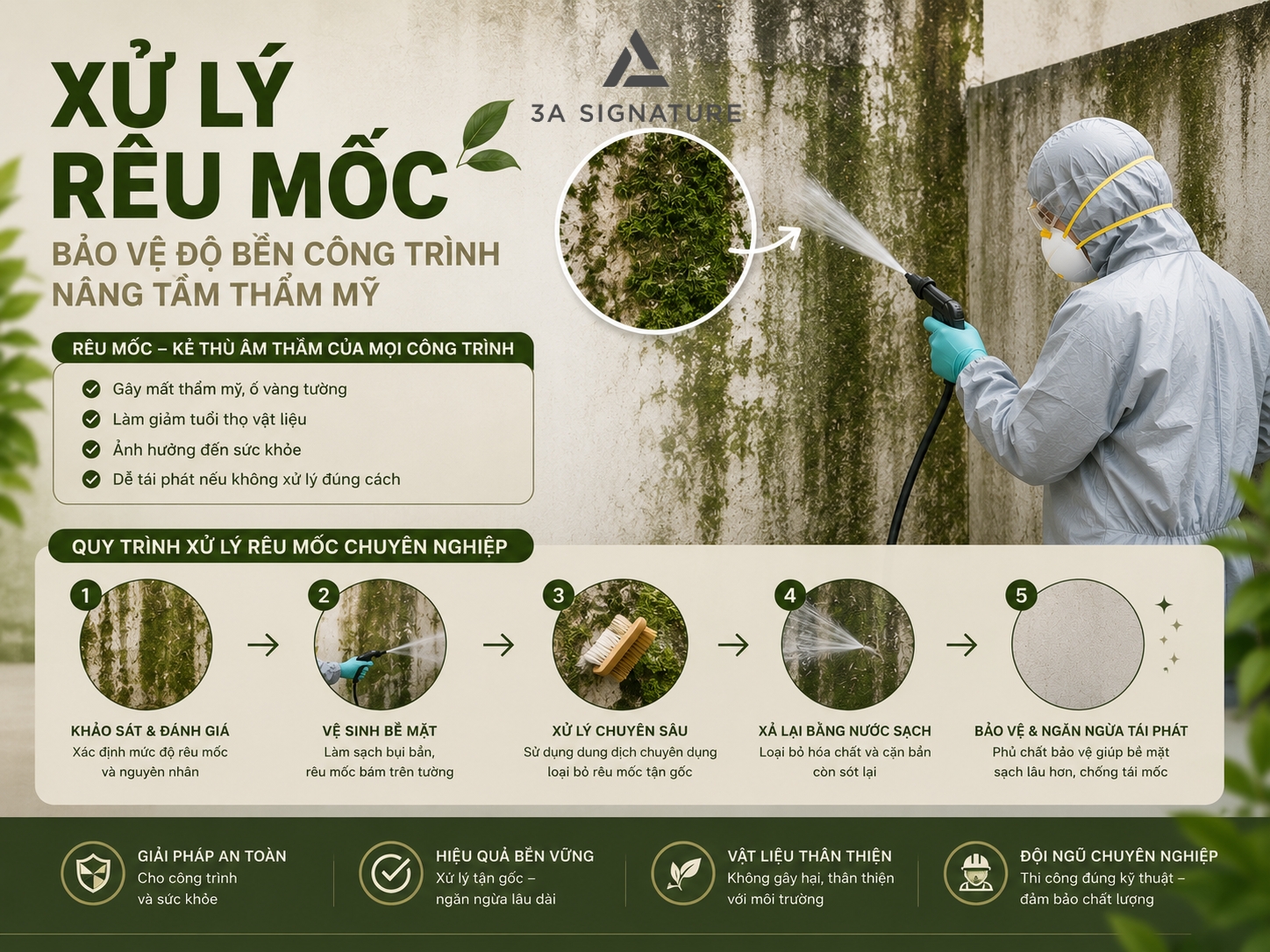 Xử lý rêu mốc
