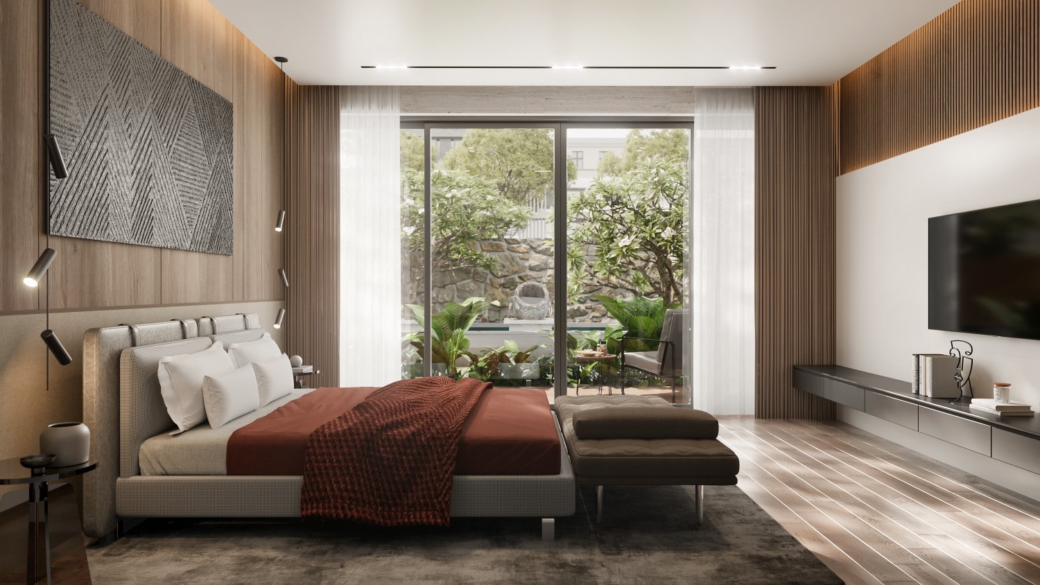 Diện tích xây dựng biệt thự cần bao nhiêu m2? balance villa guest room