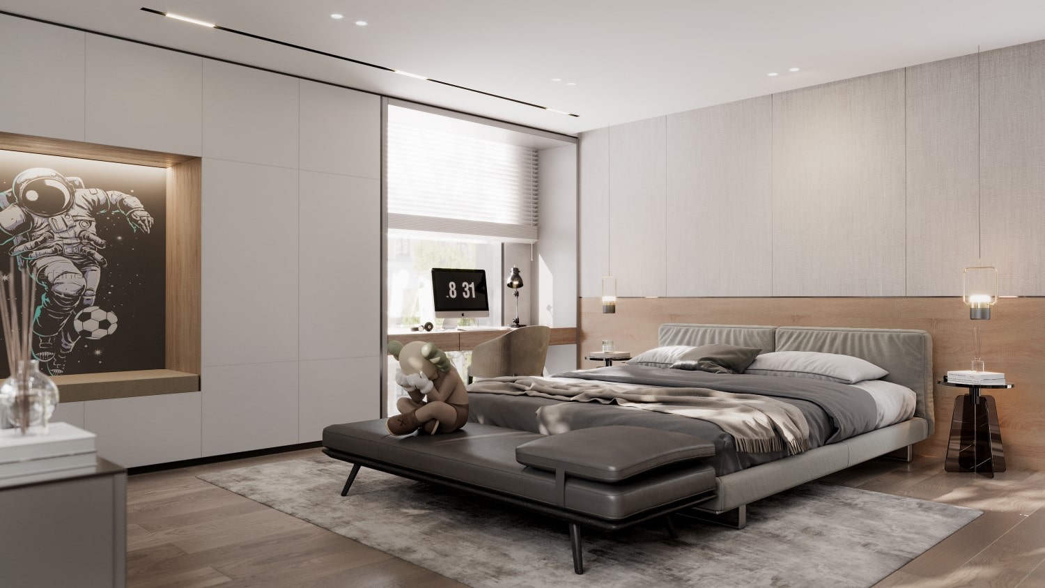 Biệt thự 1 trệt 1 tầng: Nghệ thuật sống hiện đại giữa thiên nhiên balance villa son bedroom
