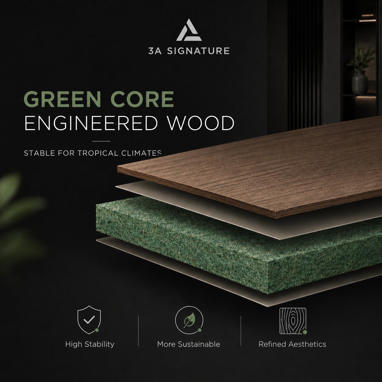 green core engieered wood