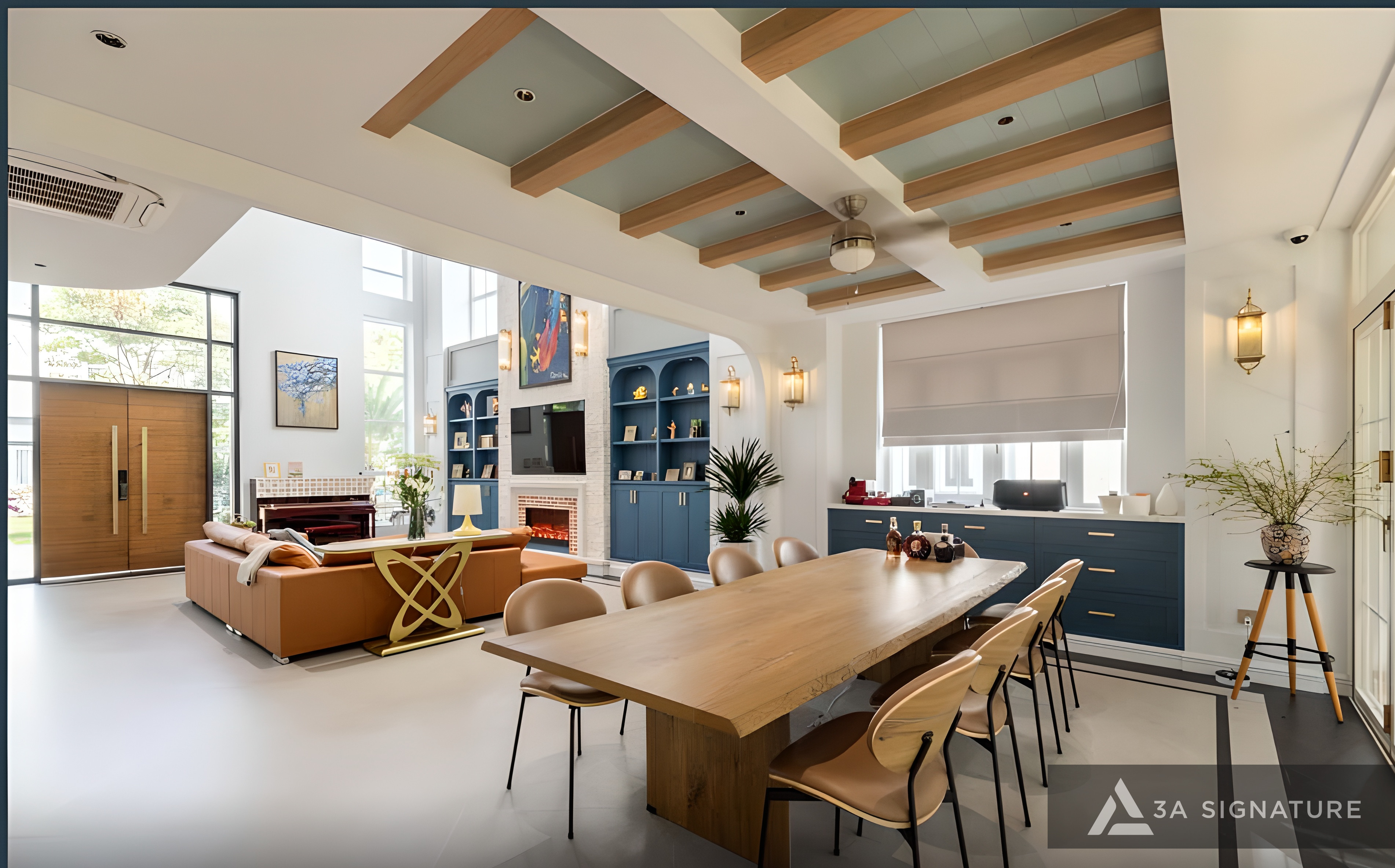 hoan thien biet thu theo phong cach dia trung hai t villa park riverside bep an 2