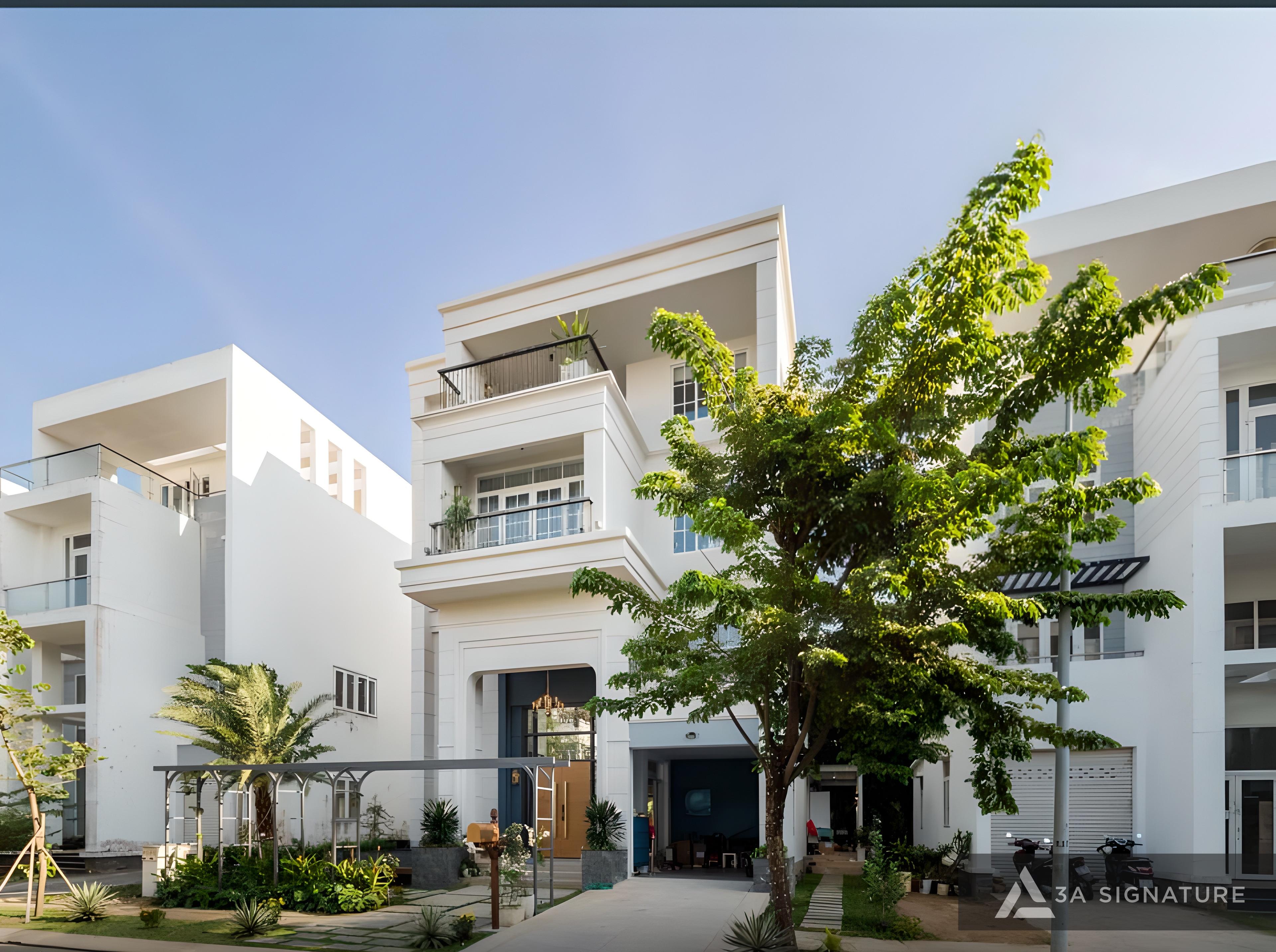 Thiet ke thi cong hoan thien biet thu hien dai Penthouse - villa cao cap T-Villa Dia Trung Hai Thu Duc - TPHCM