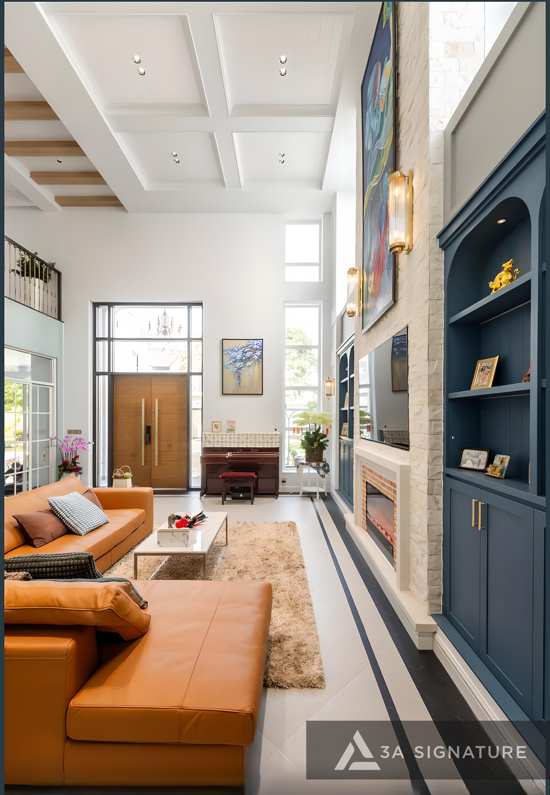 Thiet ke thi cong hoan thien noi that biet thu Penthouse villa cao cap T Villa Thu Duc TPHCM