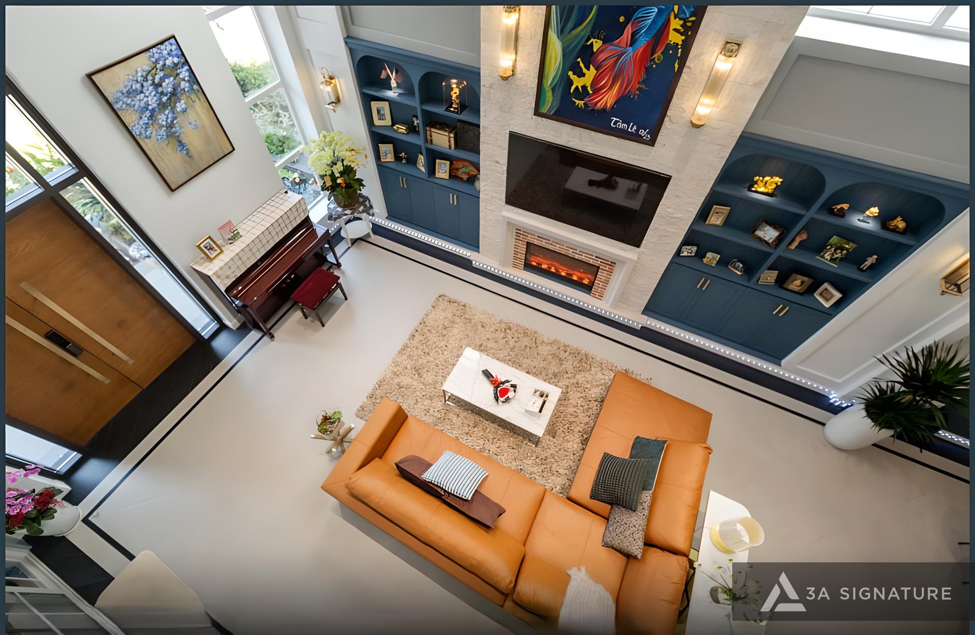 Thiet ke thi cong hoan thien noi that biet thu Penthouse villa cao cap T Villa Thu Duc TPHCM