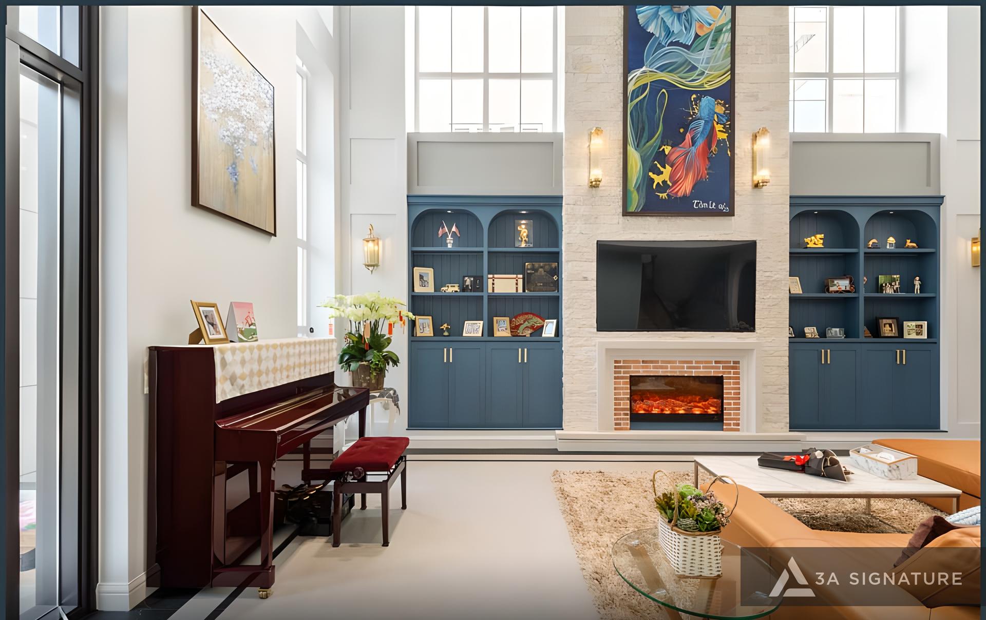 Thiet ke thi cong hoan thien noi that biet thu Penthouse villa cao cap T Villa Thu Duc TPHCM