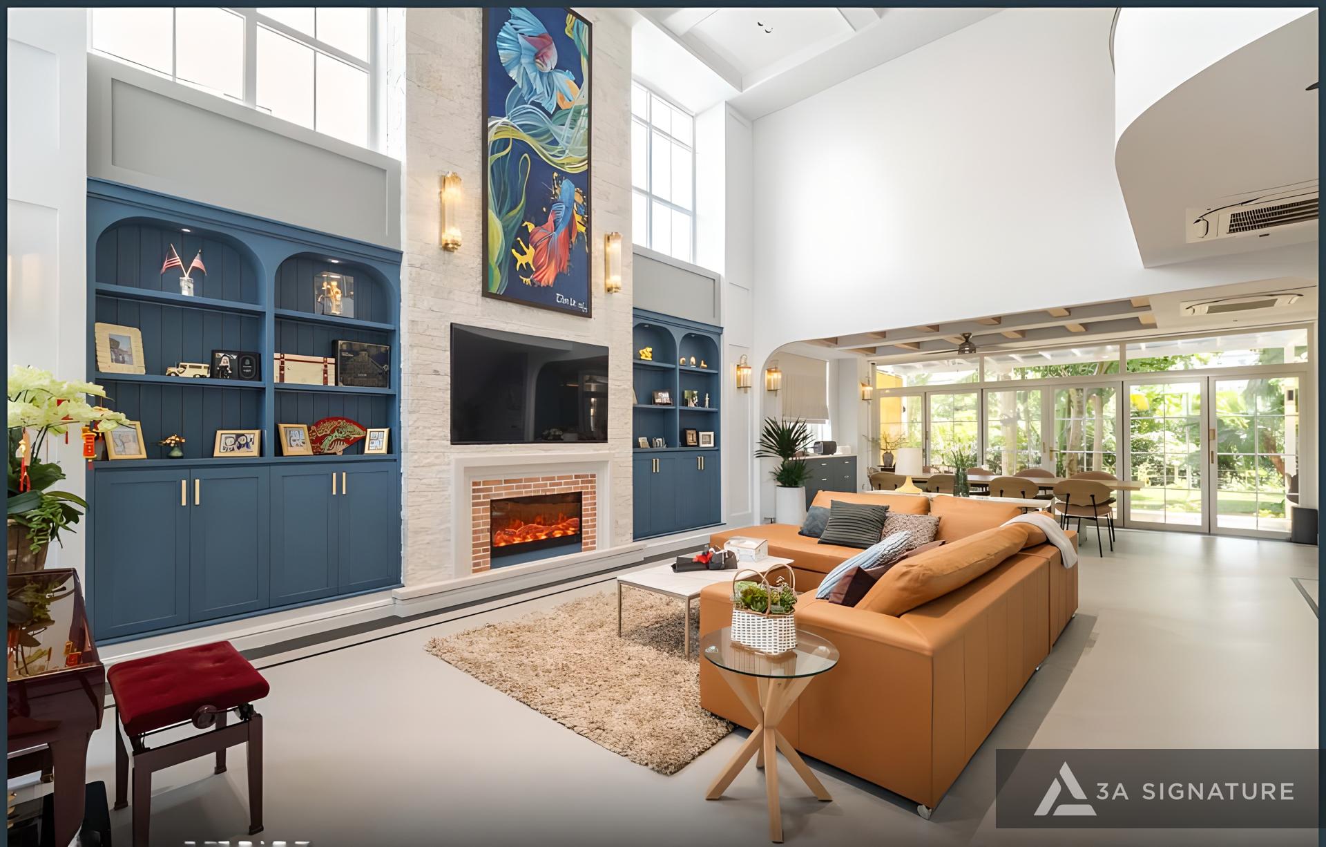 Thiet ke thi cong hoan thien noi that biet thu Penthouse villa cao cap T Villa Thu Duc TPHCM